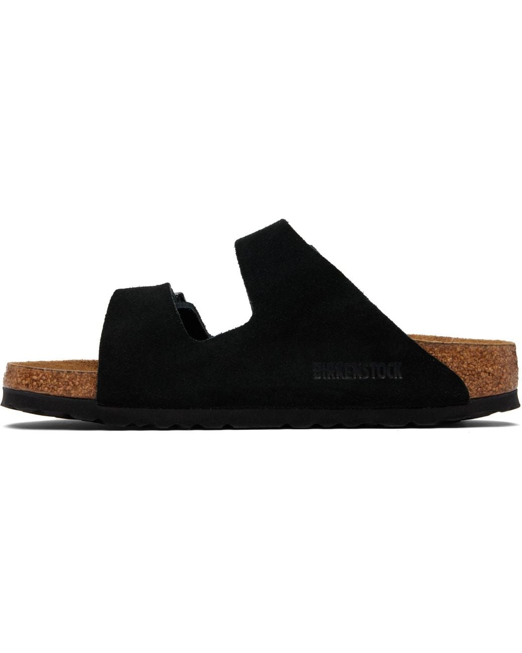 Birkenstock Black Regular Arizona Soft Footbed Sandals for men