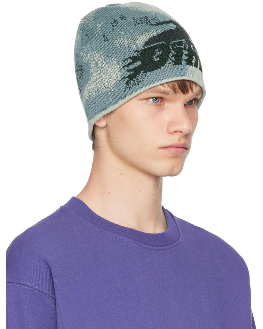 Dime Final Skull Cap Beanie in Blue for Men | Lyst UK