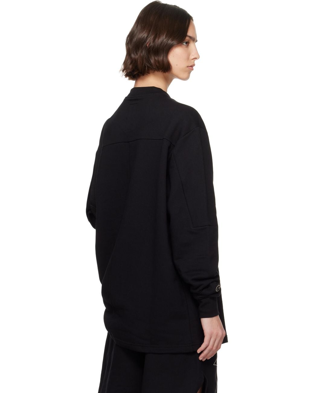 Rick Owens Blue Champion Edition Girdered Sweatshirt
