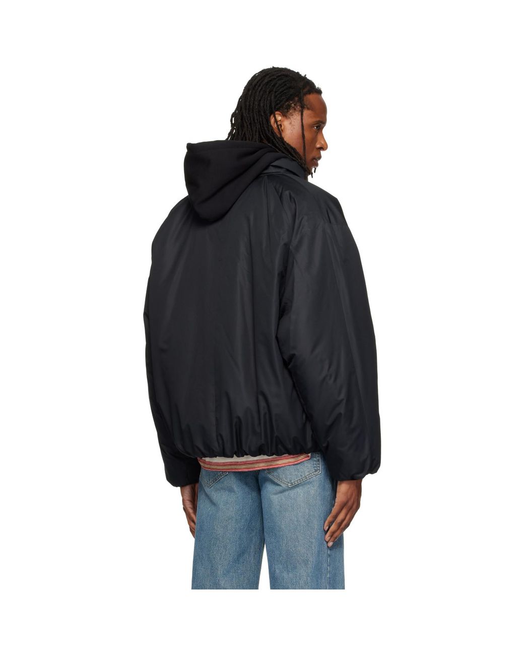 Wooyoungmi Black Insulated Logo Jacket for men