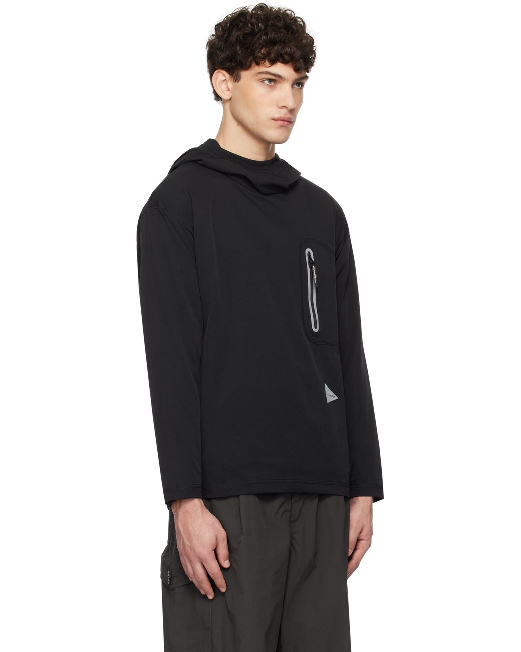 and wander Hybrid Warm Pocket Hoodie in Black for Men | Lyst