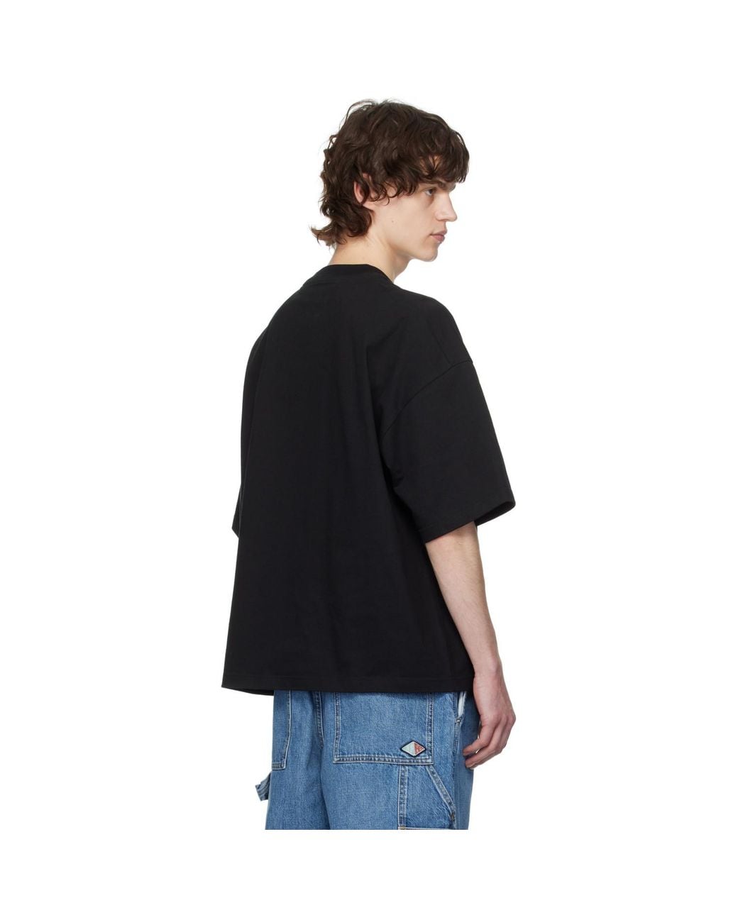 Bottega Veneta Black Soft Cotton Jersey T-Shirt for men