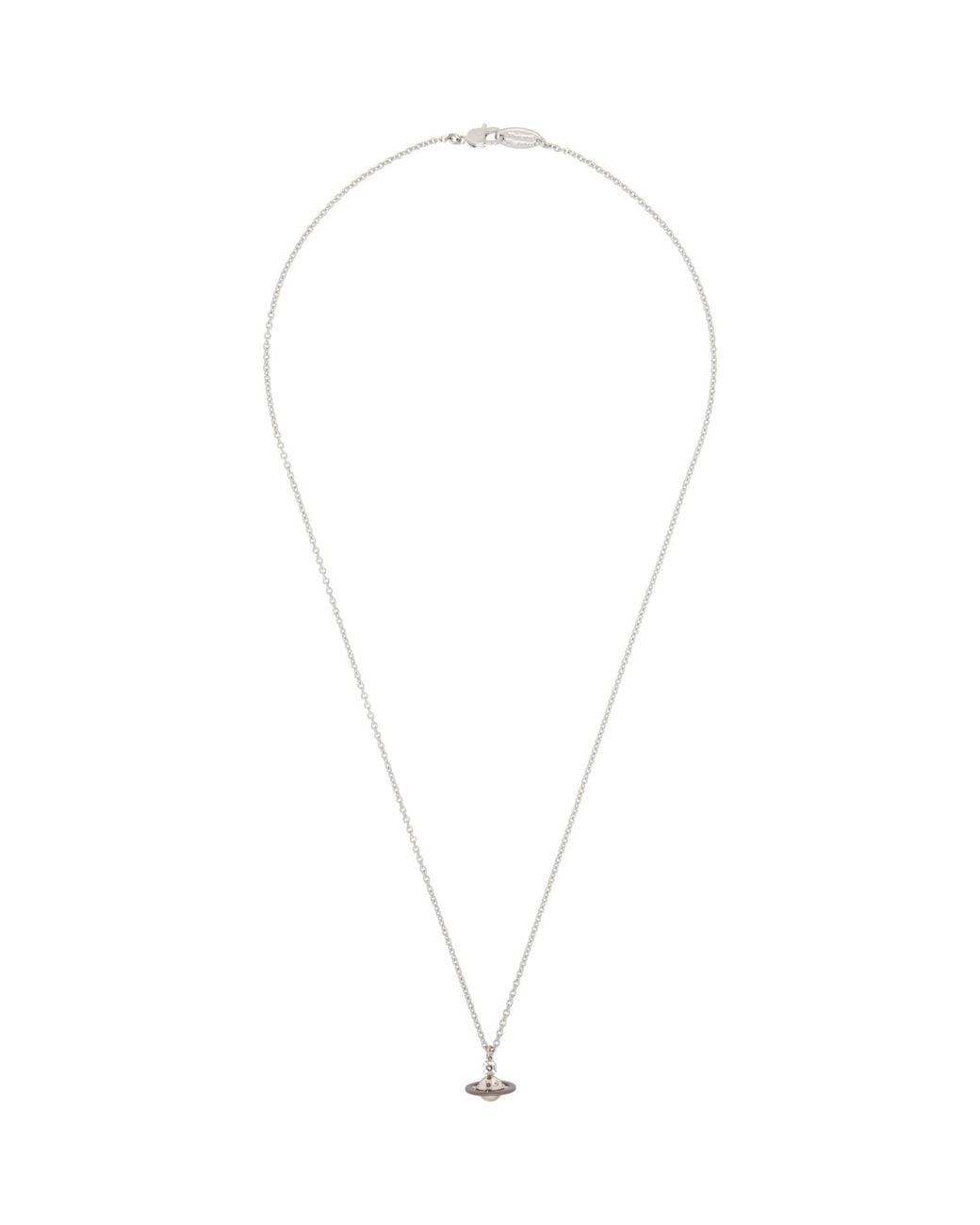 Vivienne Westwood Metallic Petite Original Orb Pendant Necklace for men