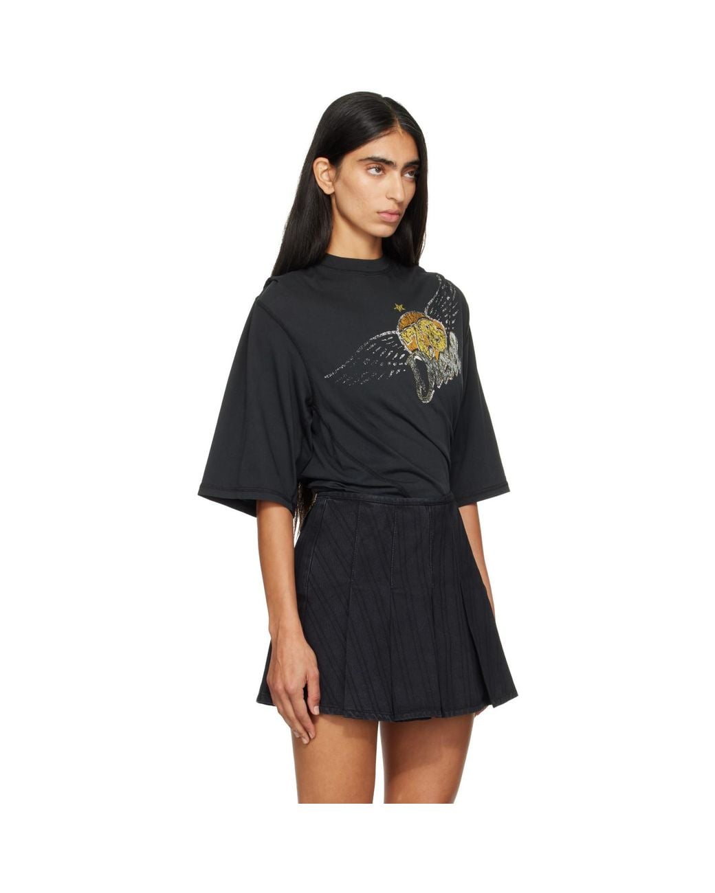 DIESEL Black Concert Graphics Bodysuit