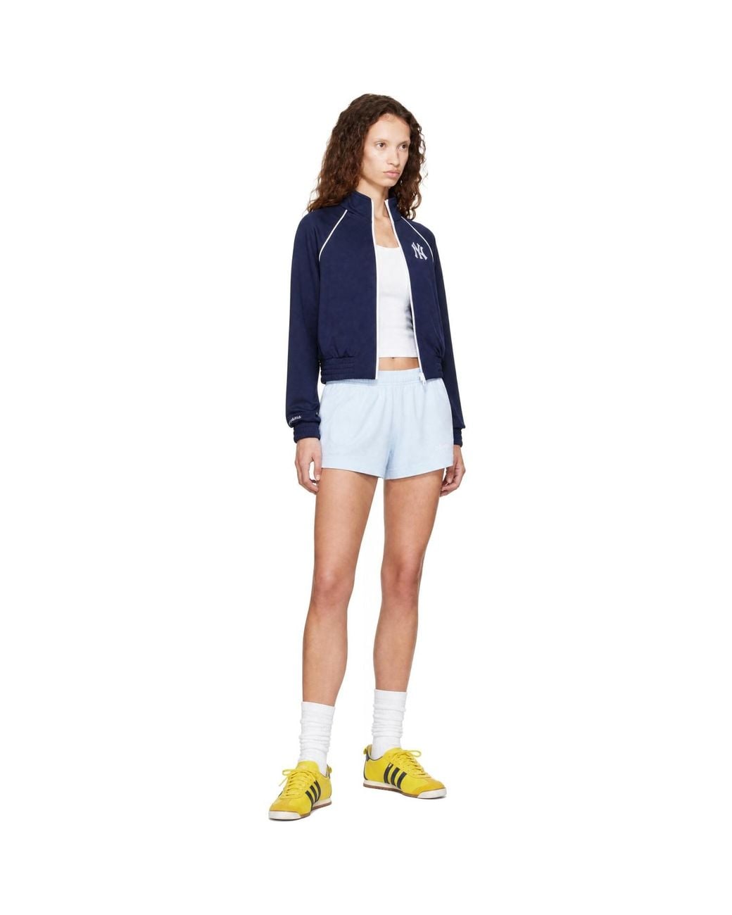 Sporty & Rich Blue International Disco Shorts