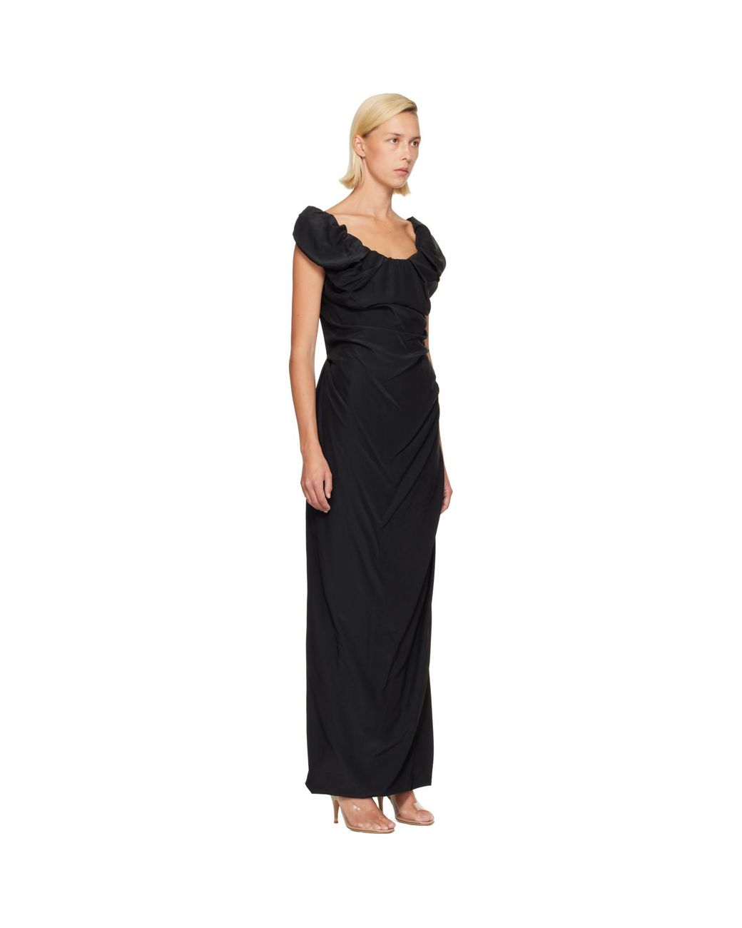 Vivienne Westwood Black Ginnie Amber Maxi Dress