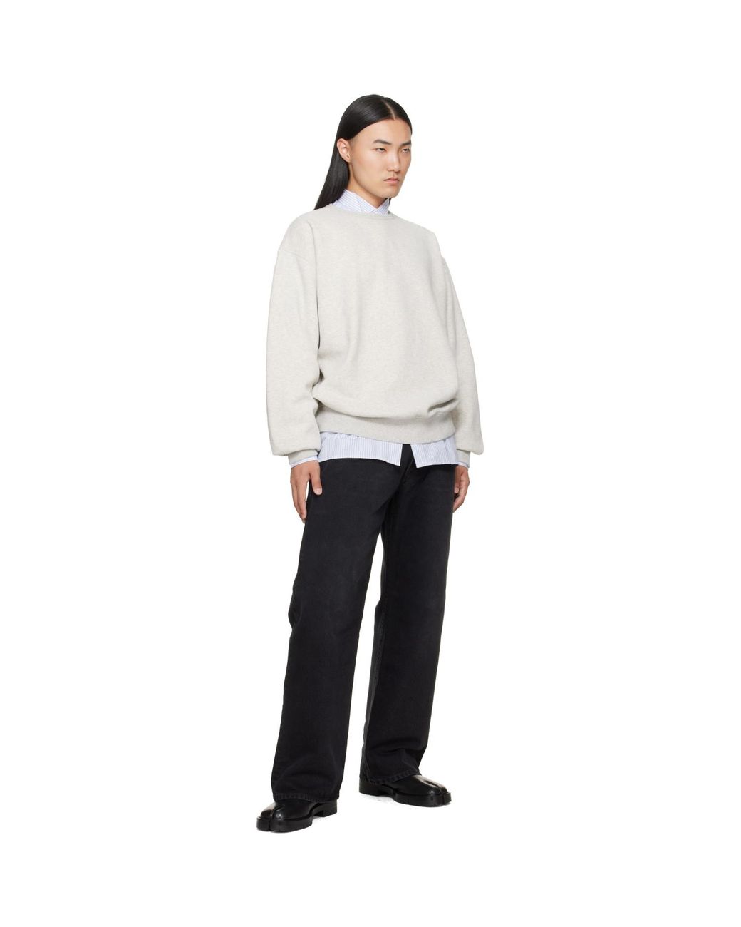 Maison Margiela White 4-Stitch Sweatshirt for men