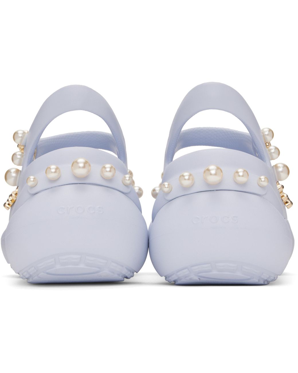 CROCS★PHAEDRA EMBELLISHED パール サンダル Crocs™ Phaedra Embellished Heeled Sandals in Black | Lyst