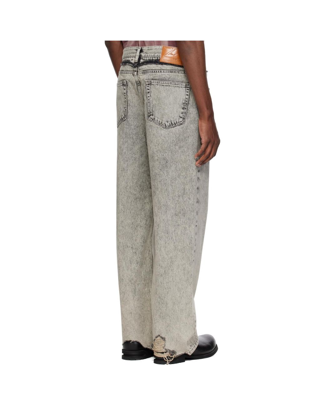 MMIC Black Off Jeans for men