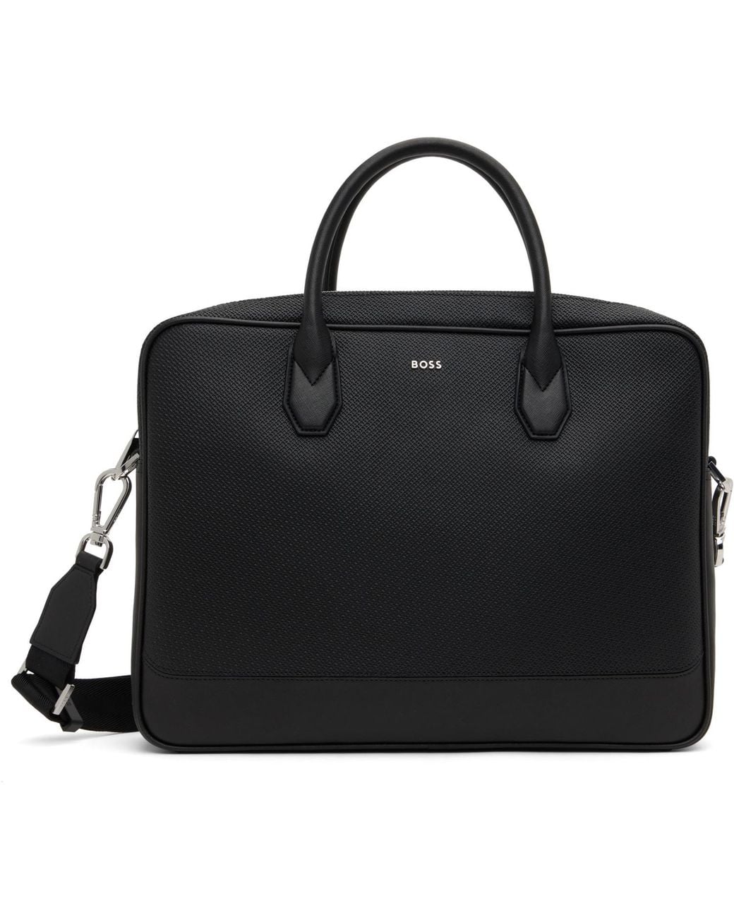 Boss Black Document Case Monogram Briefcase for men