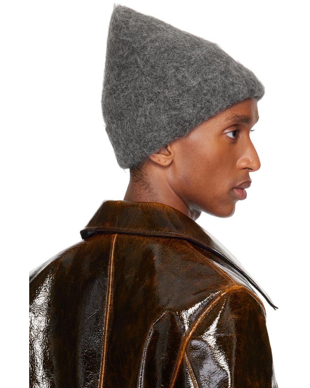 Séfr - Fuzzy Beanie in Black Alpaca - FW23FUZZYBEANIEBLA