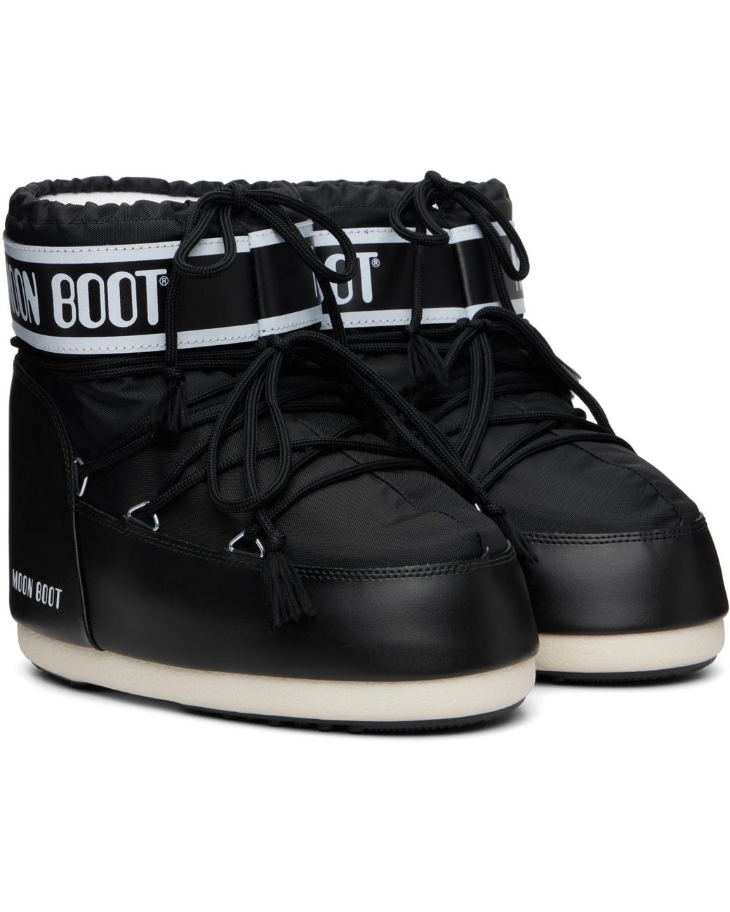 Moon Boot Black Icon Low Nylon Boots for men