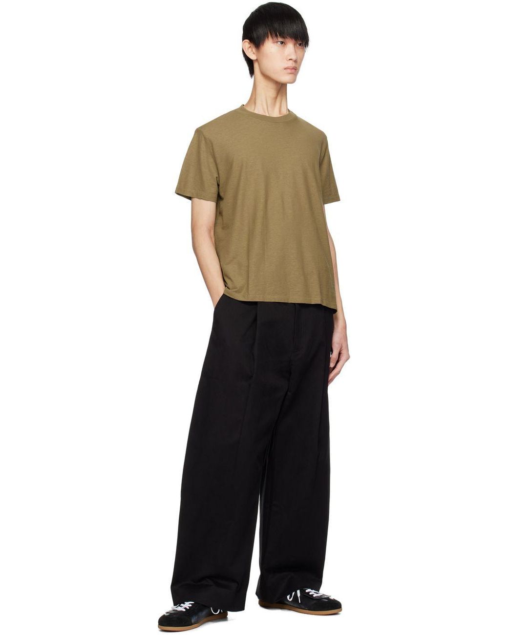 Studio Nicholson Sorte Trousers in Black for Men | Lyst