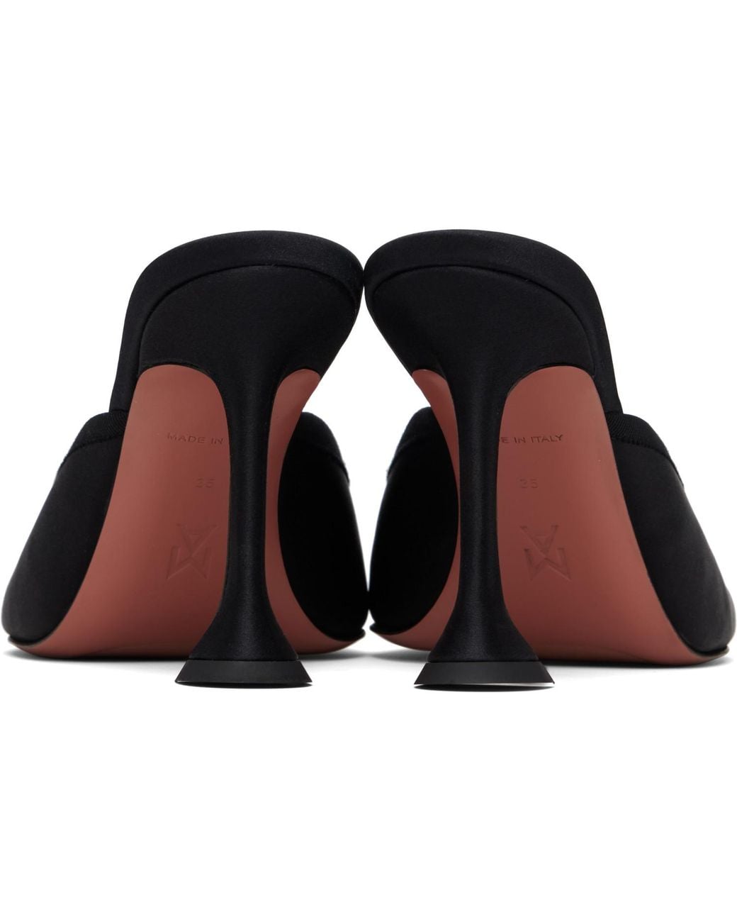 AMINA MUADDI Black Lila Slipper 95 Heels