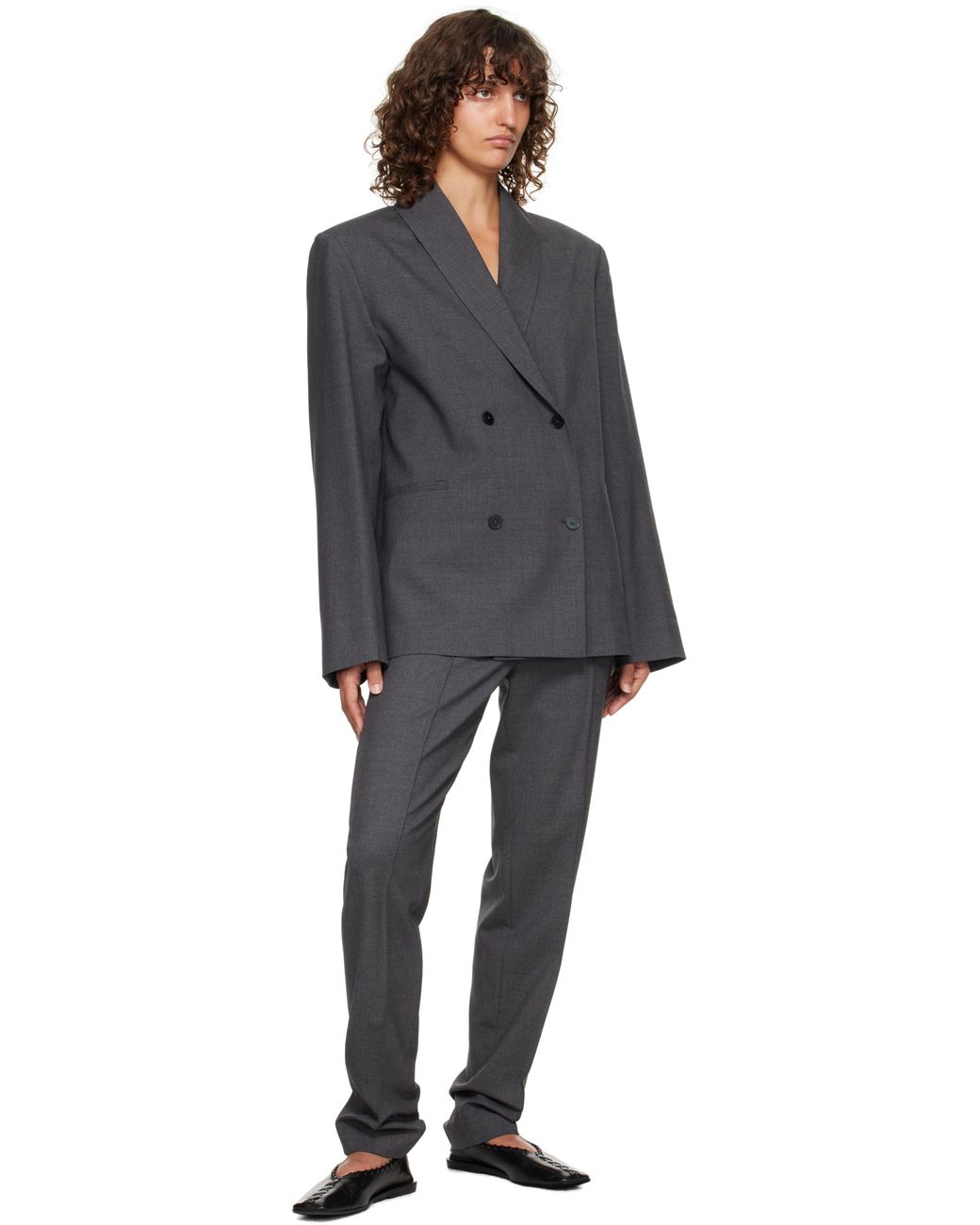 Loulou de Saison Black Malka Fitted Trousers