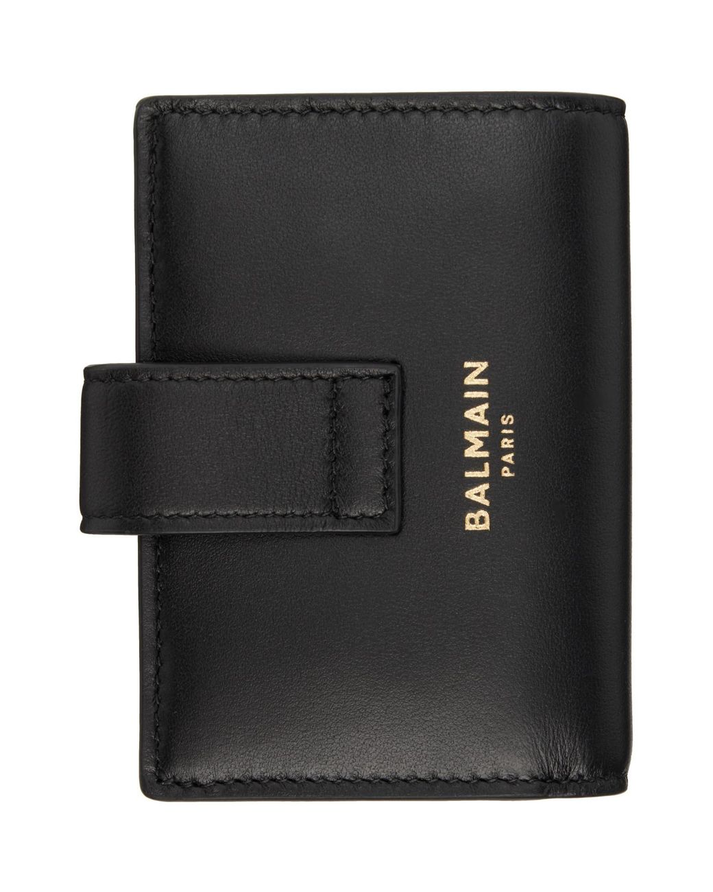 Balmain Black Pulse Leather Wallet for men