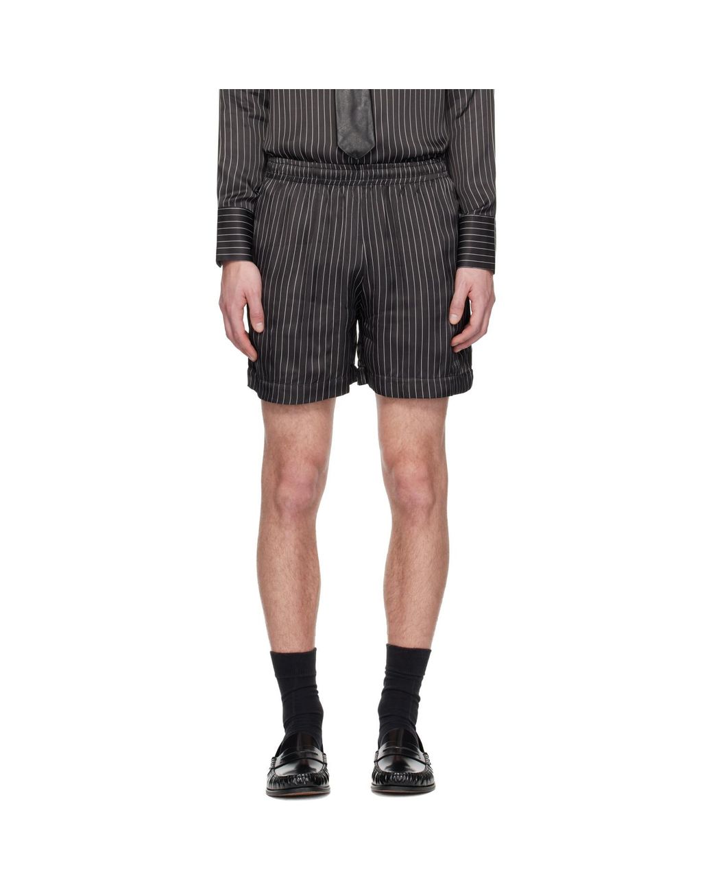 Ernest W. Baker Black Sport Shorts for men