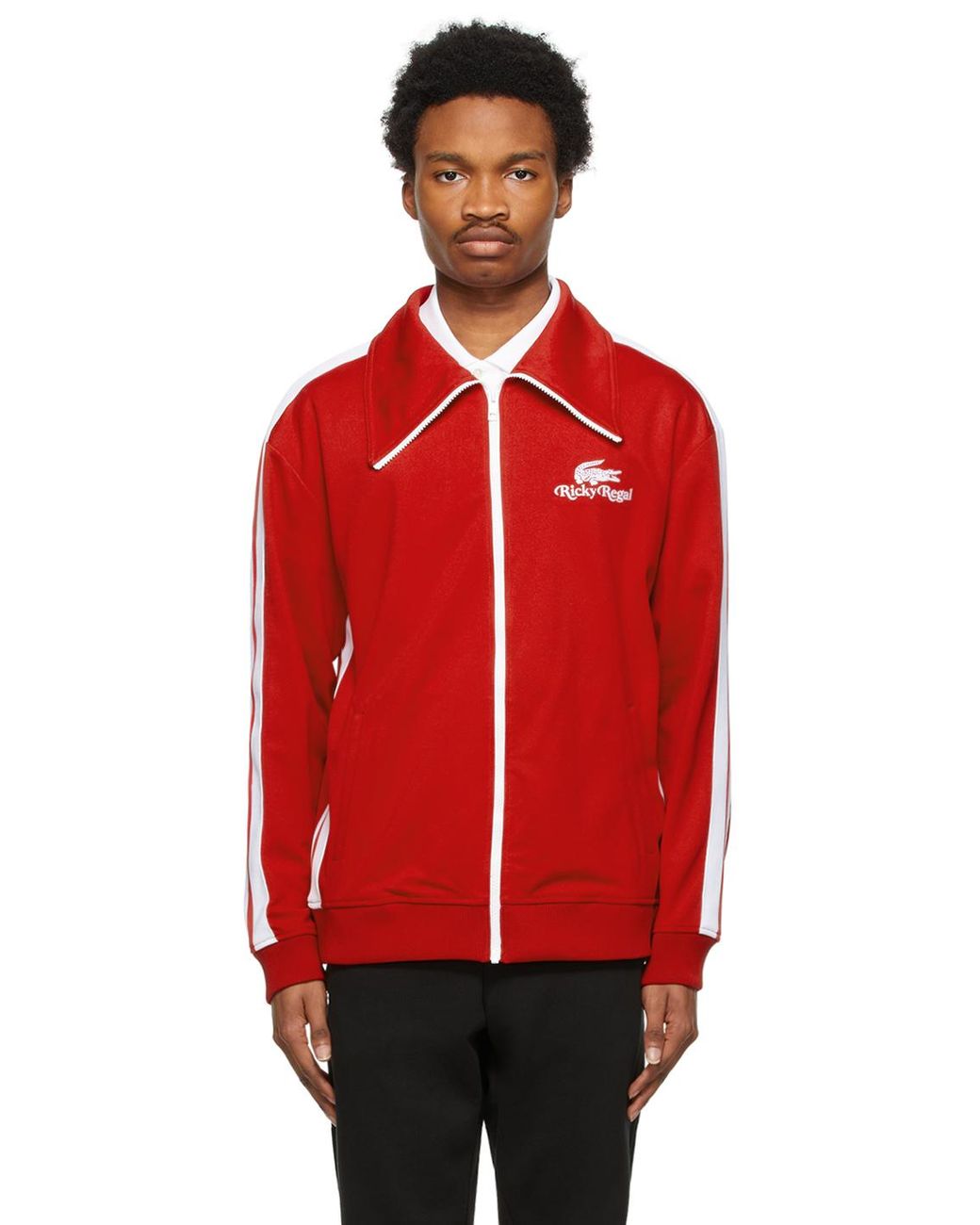 Lacoste Red Ricky Regal Edition Piqué Contrast Bands Track Jacket for Men |  Lyst Australia