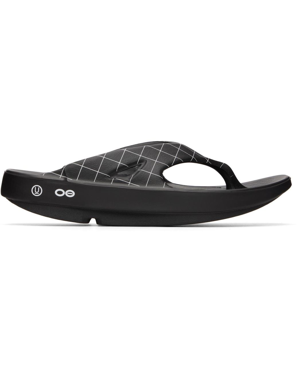 Undercover Black Oofos Edition Uc1F4F03 Flip-Flops for men