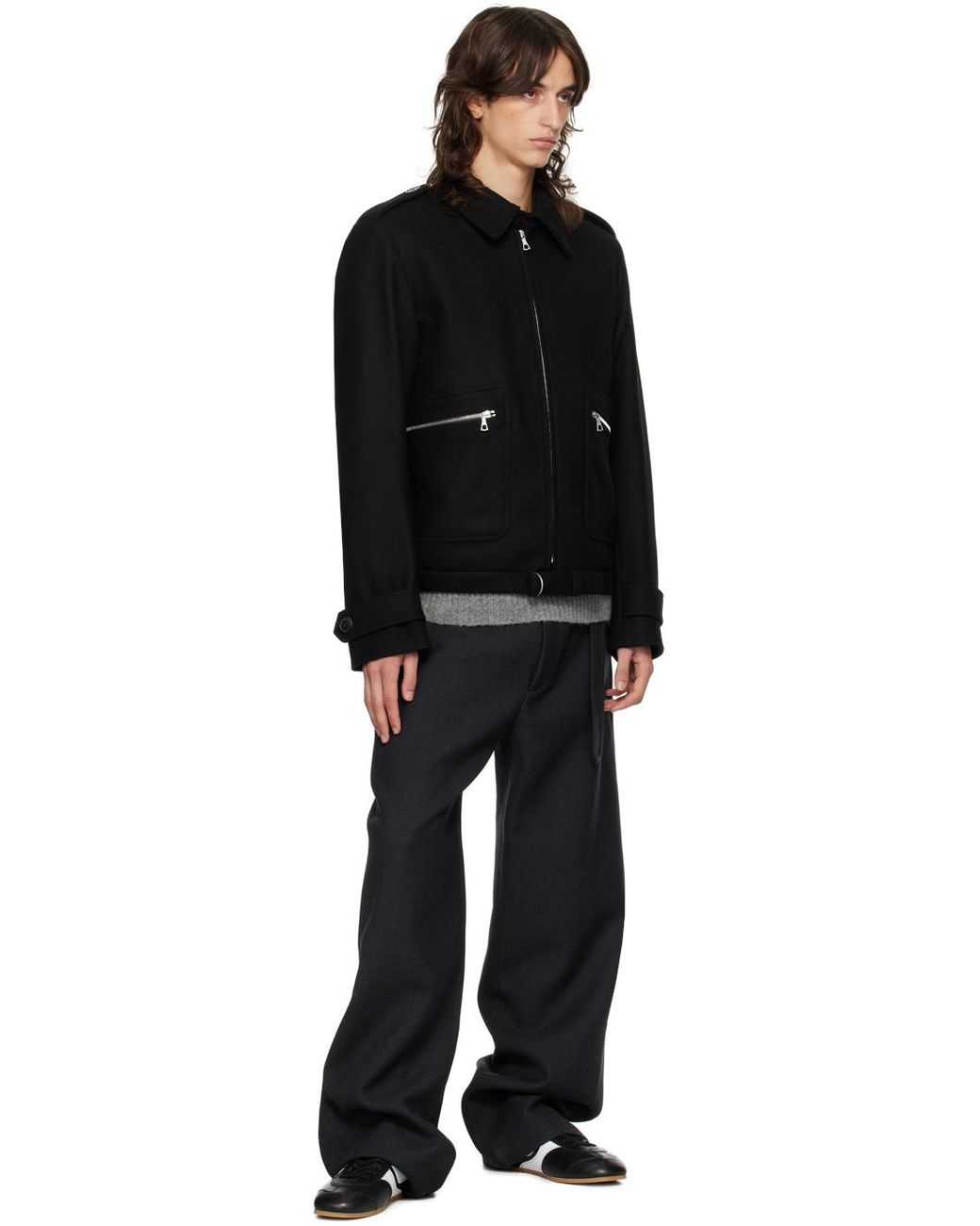 メンズ Dries Van Noten ウール ジャケット ブラック | Lyst メンズ Dries Van Noten ウール ジャケット ブラック | Lyst
