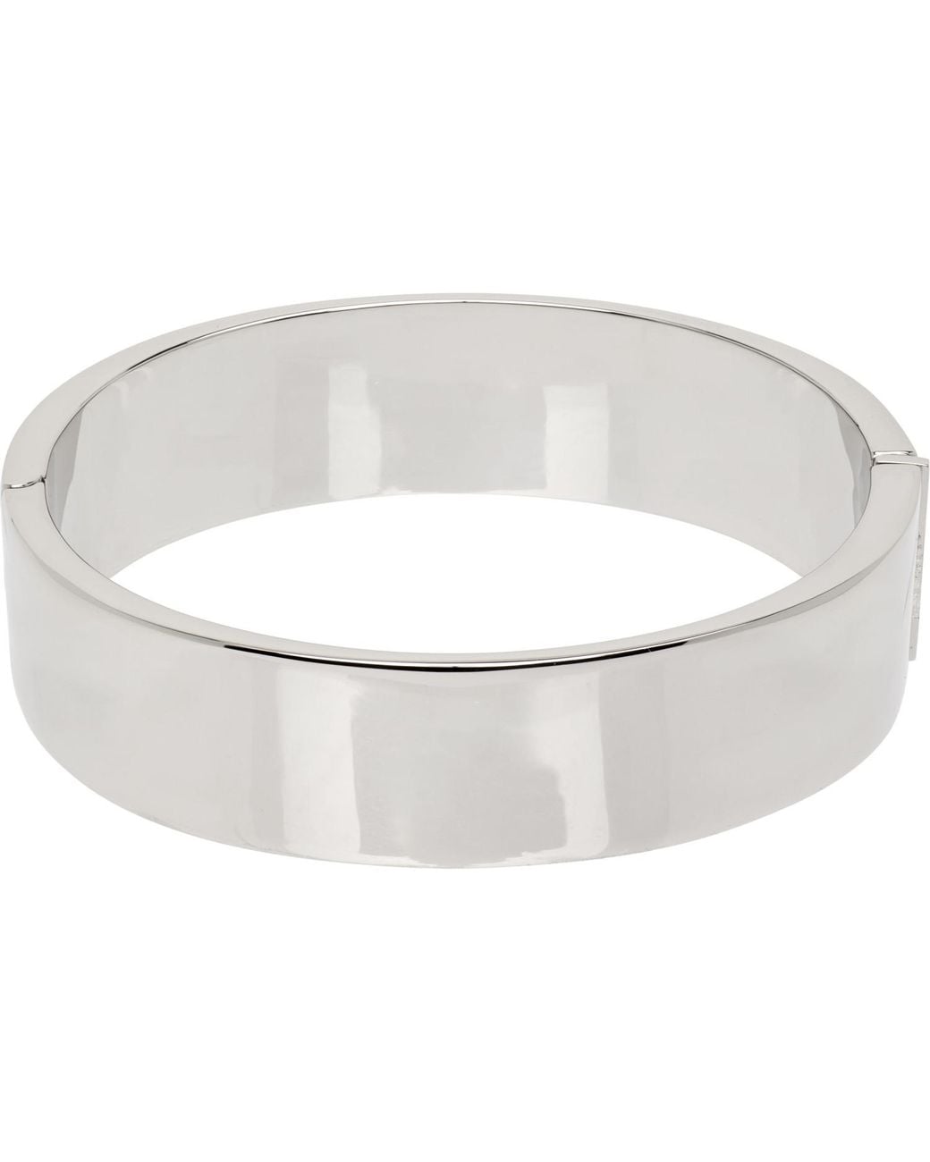 MM6 by Maison Margiela Black Engraved-Logo Bracelet for men