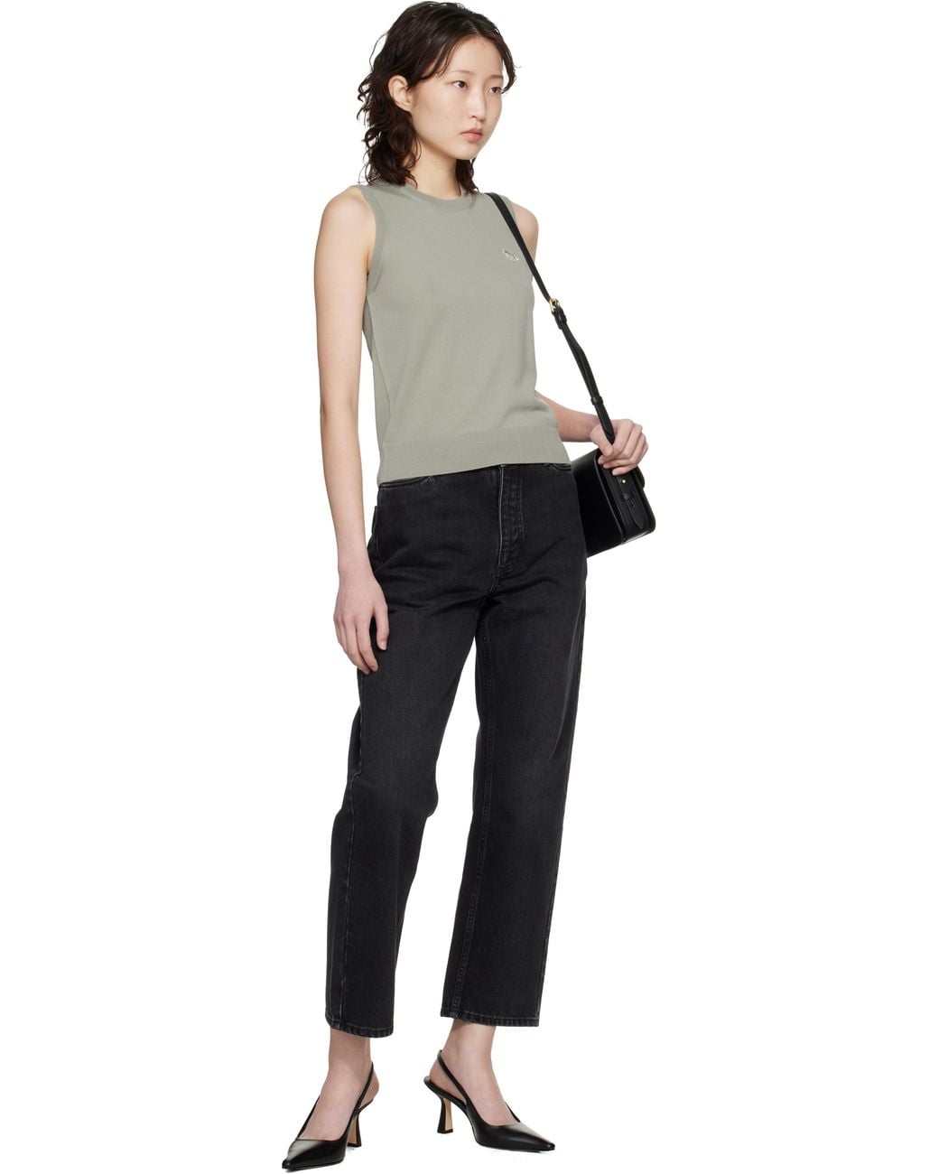 Maison Kitsuné Black Edie Bag