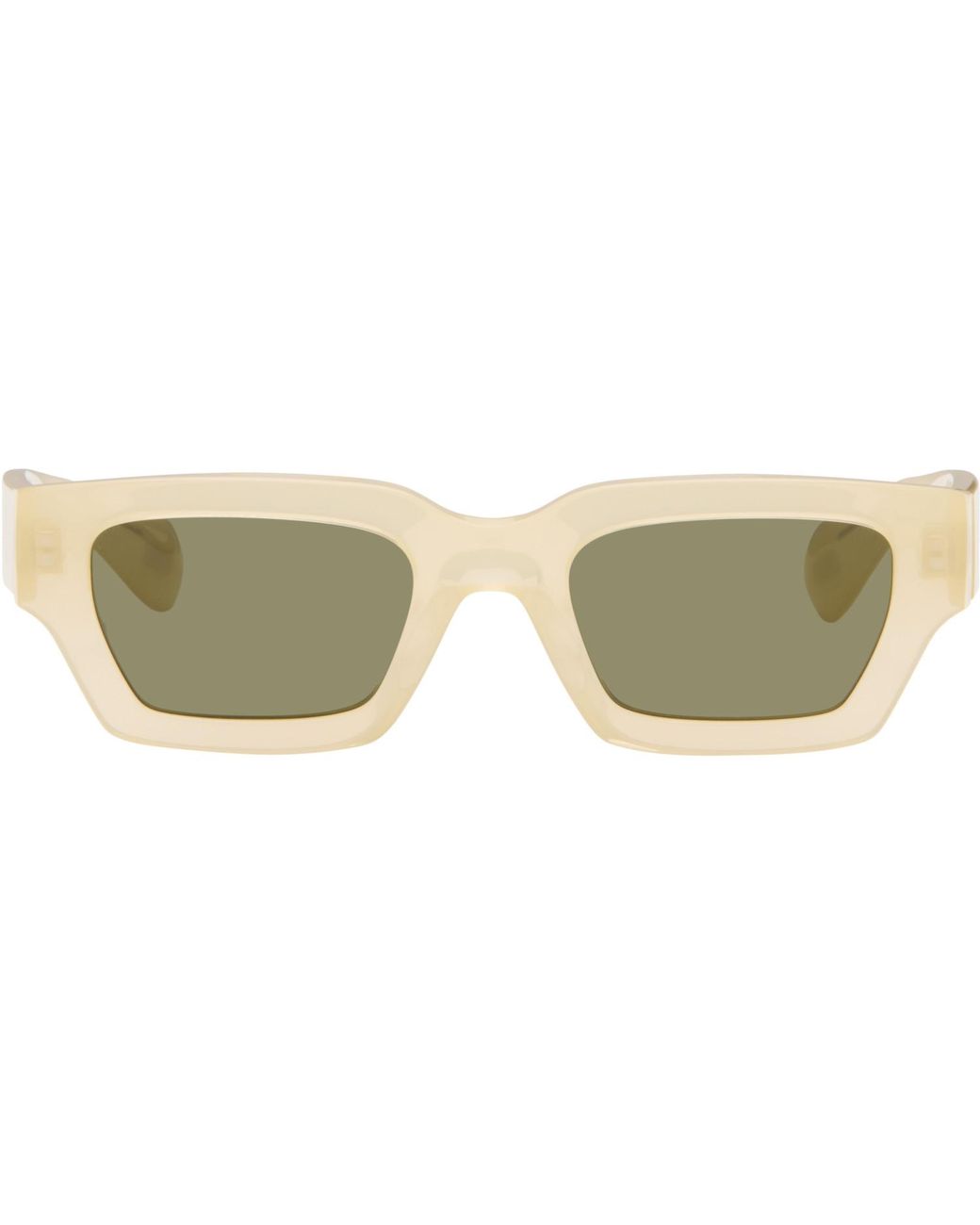 Jil Sander Black Off- Oliver Peoples 'Edition 6' Rectangular Sunglasses