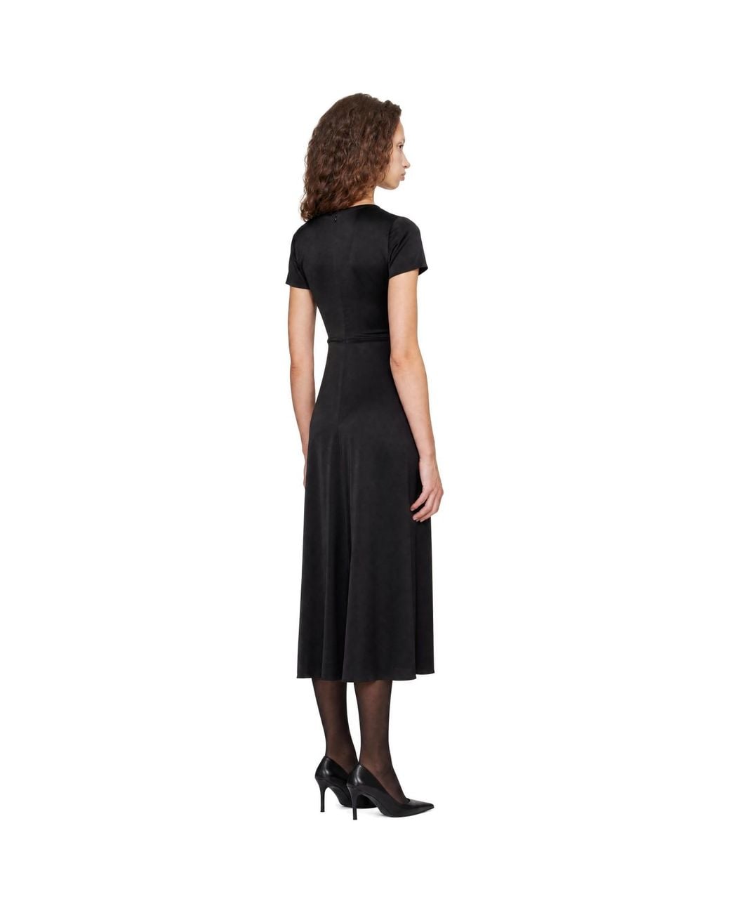 Victoria Beckham Black Blaire Midi Dress