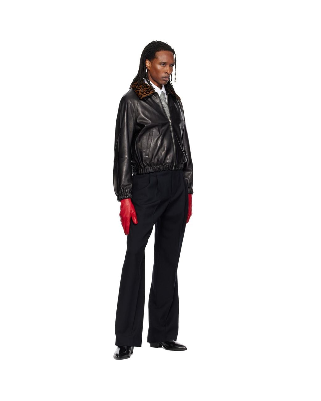 Ernest W. Baker Red Gloves for men