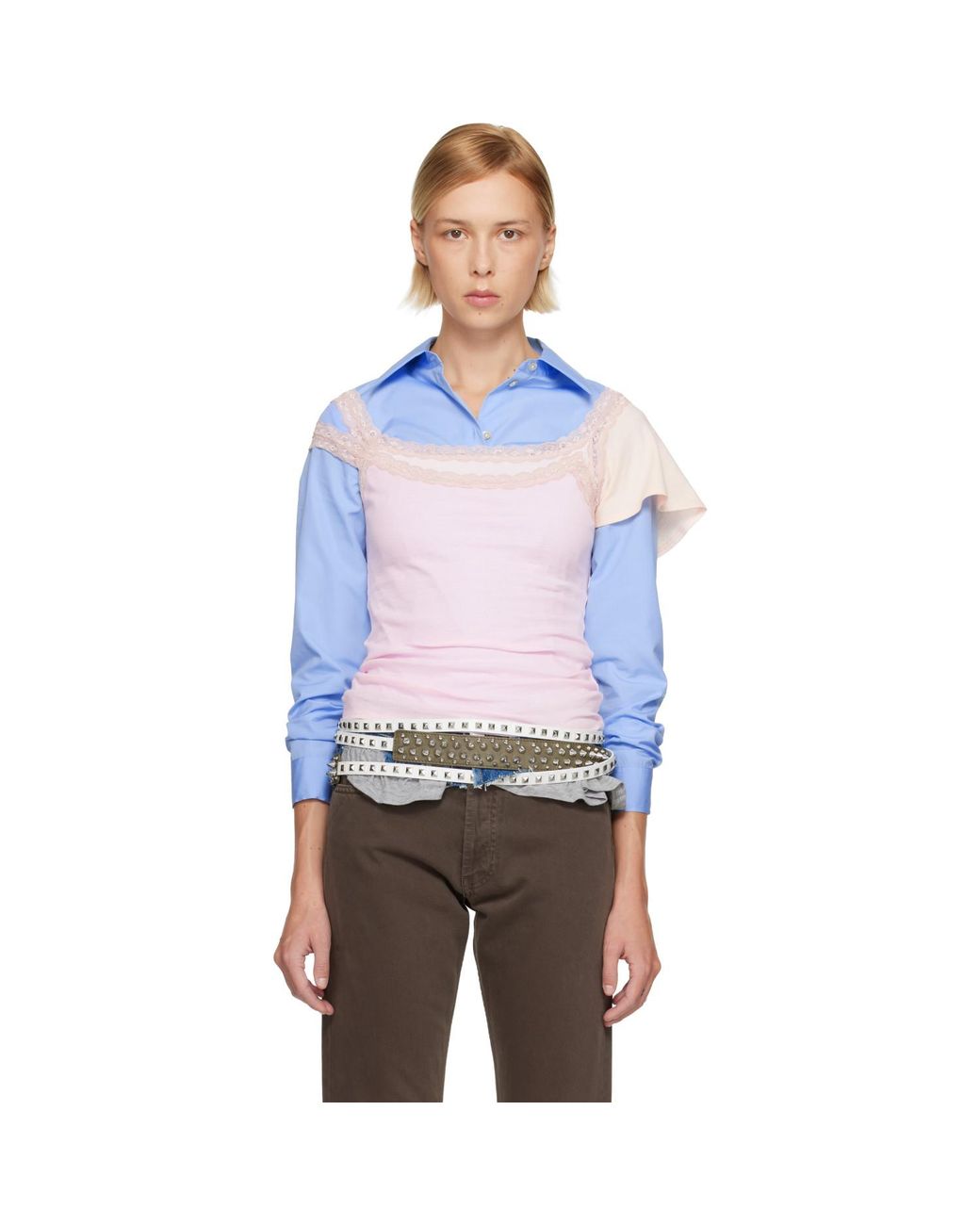 August Barron Pink Double Tank Top