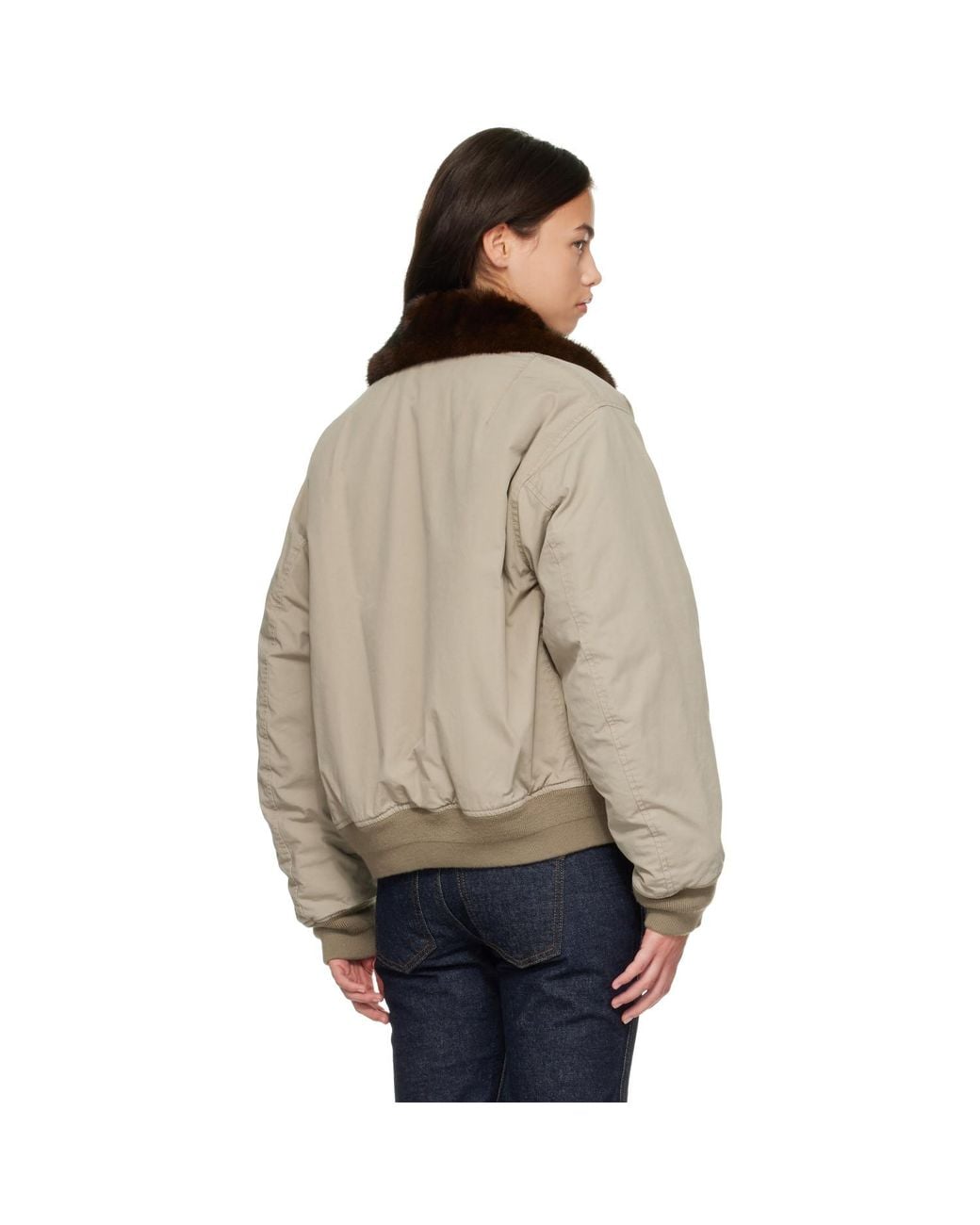NOTHING WRITTEN Brown Maison Pilot Jacket