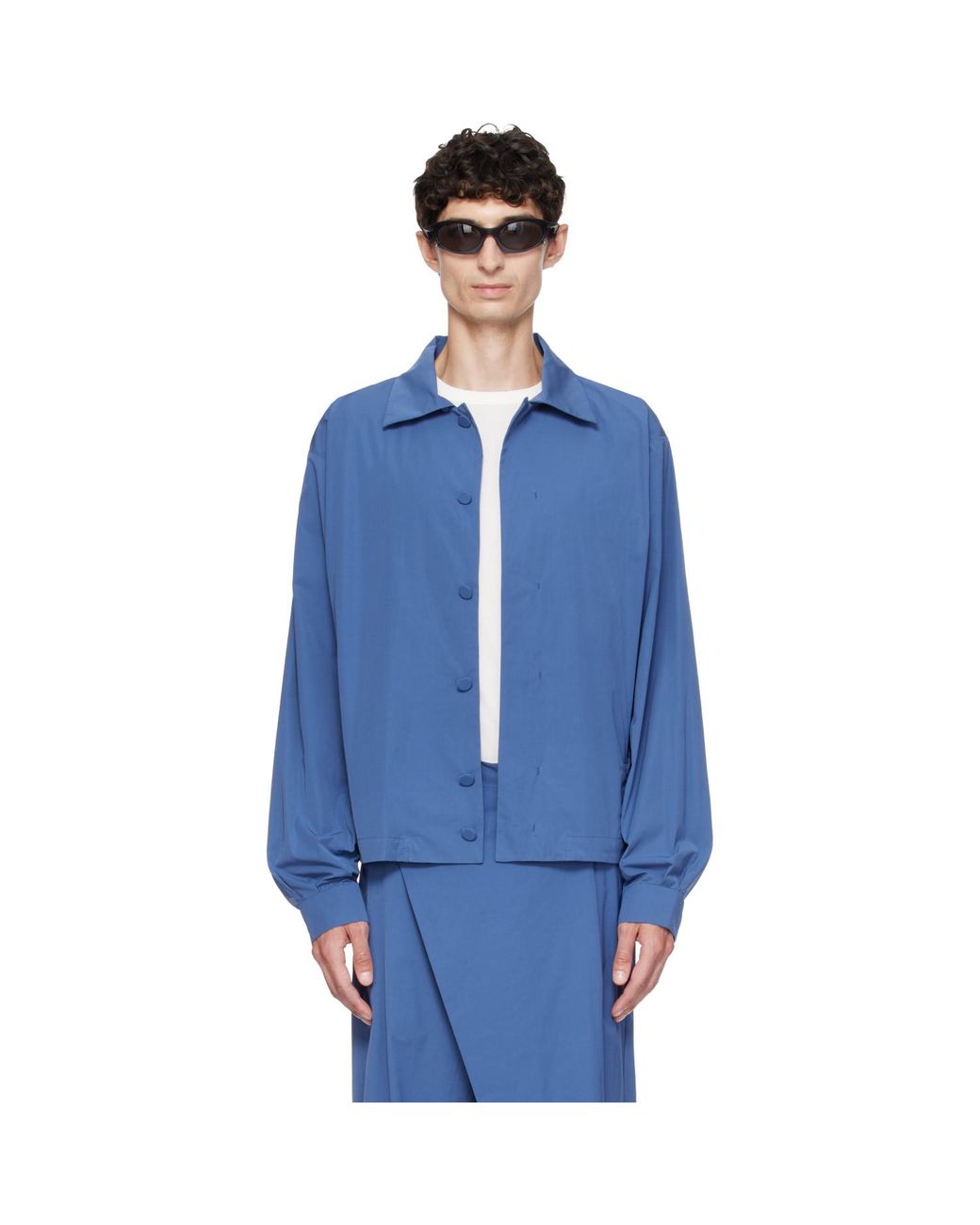 Kiko Kostadinov Blue Kippel Light Jacket for men