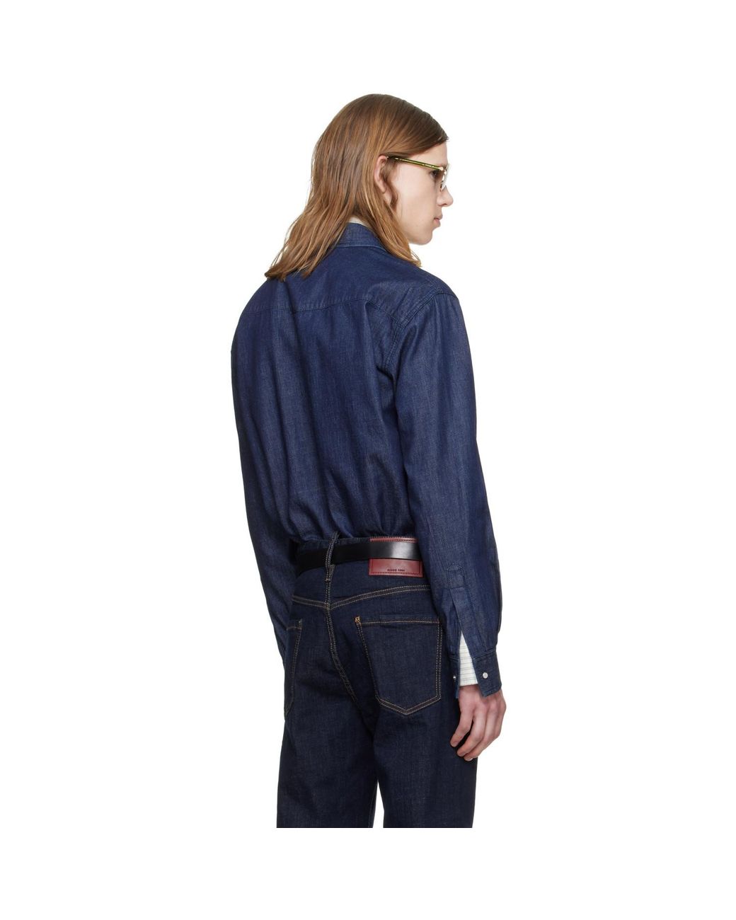 DSquared² Blue Twin Peaks Denim Shirt for men