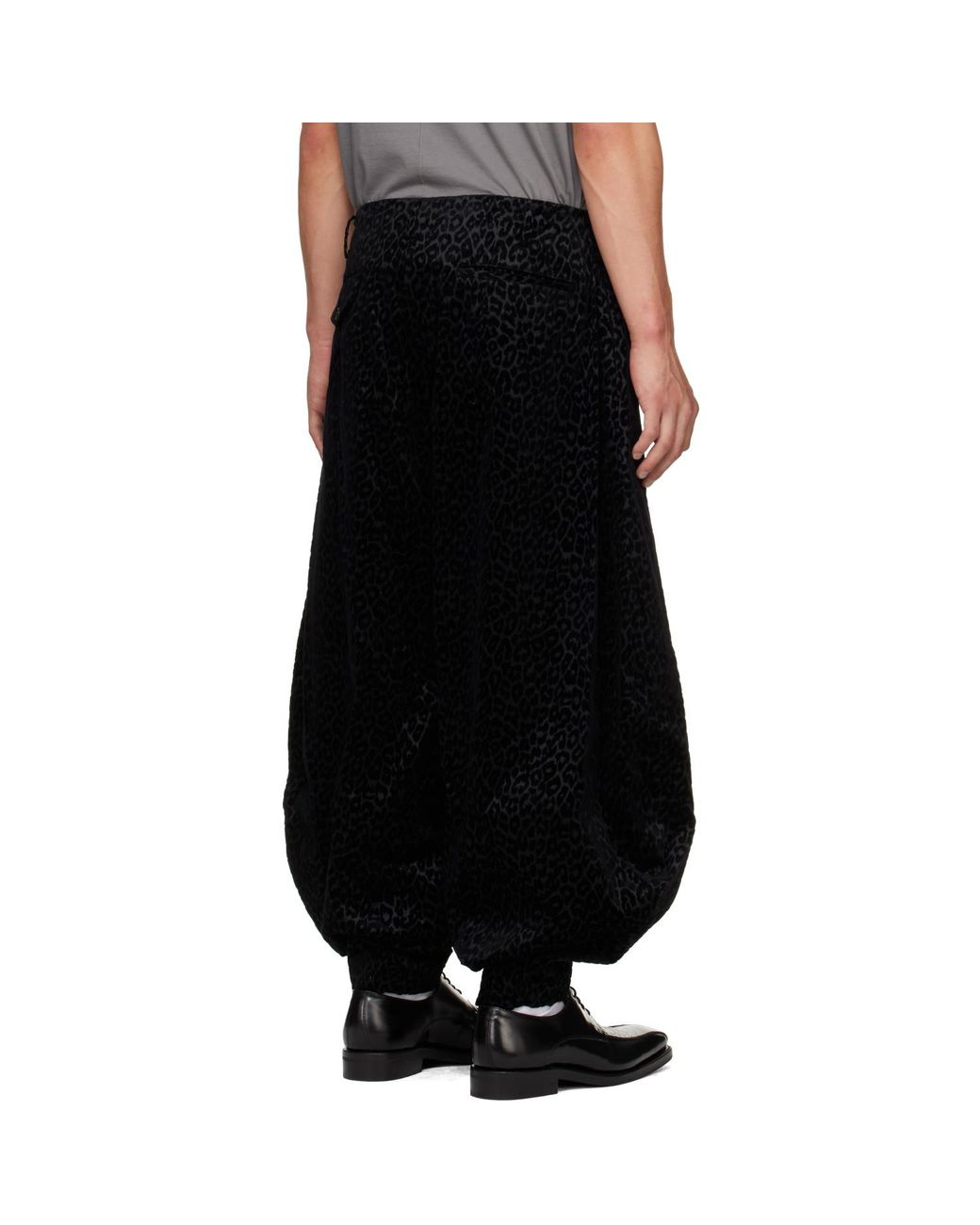 Comme des Garçons Black Casual Trousers With Belt Loops for men