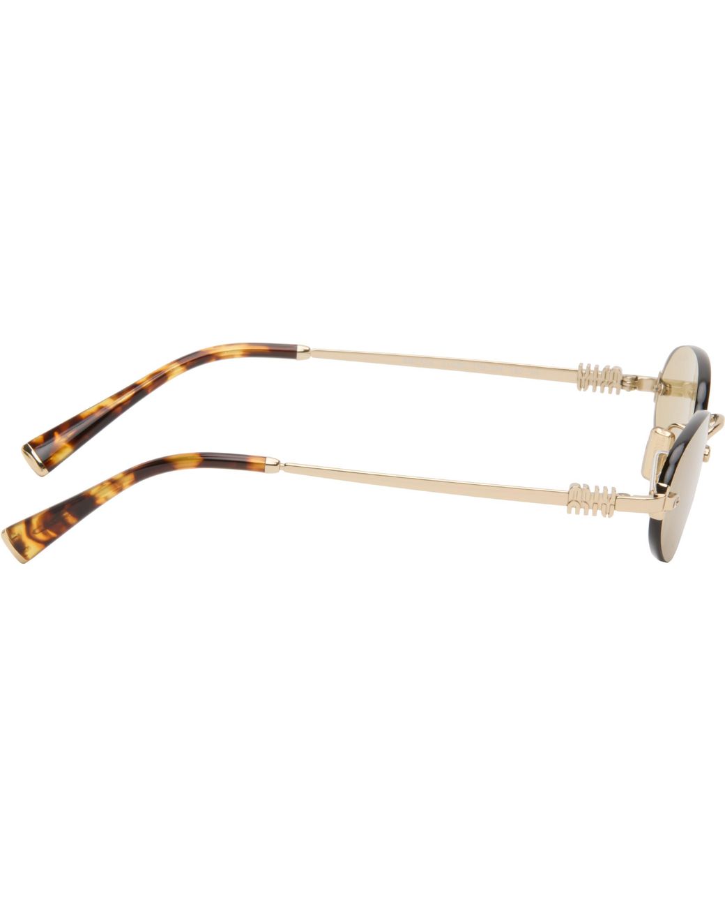 Miu Miu Black 'Miu Miu Logo' Sunglasses