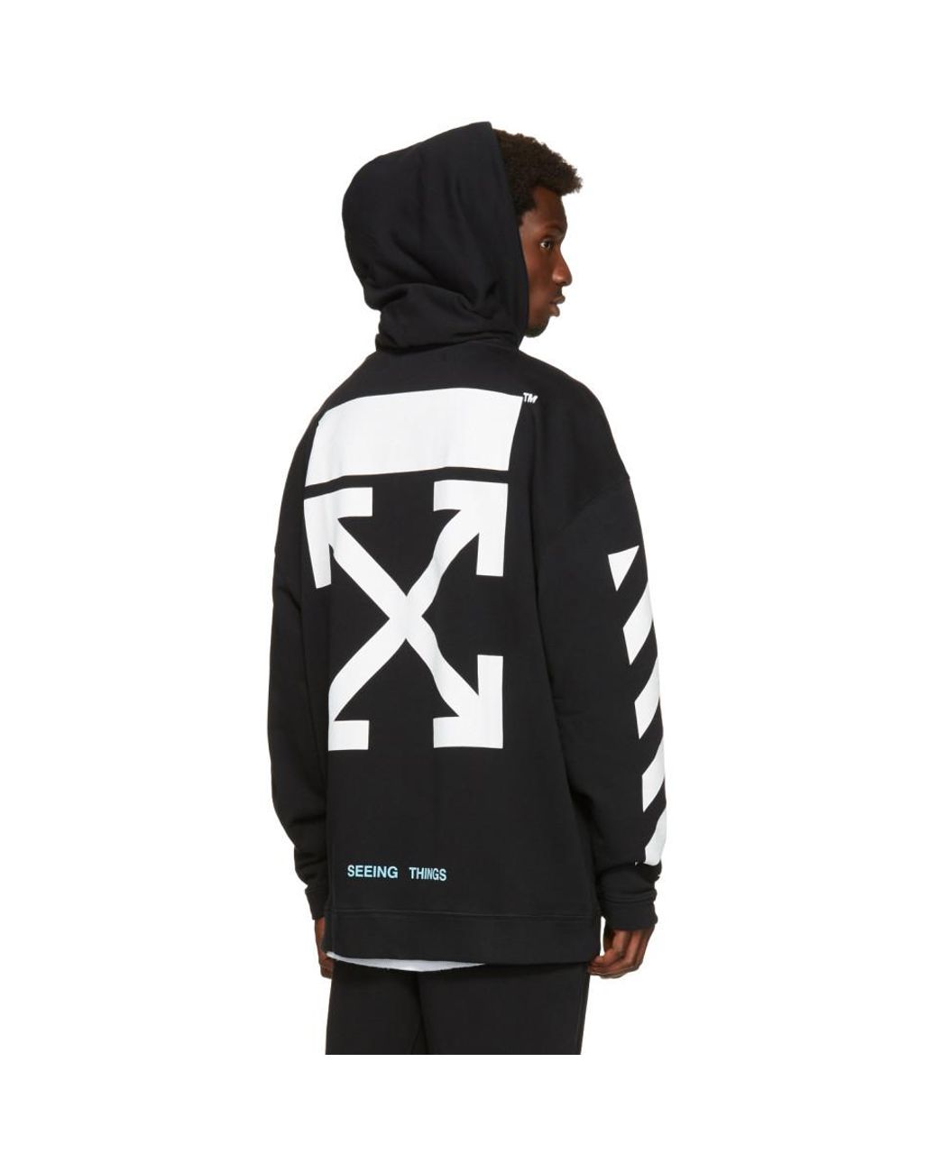 Off-White c/o Virgil Abloh Diag Arrows Over Hoodie in Black for 