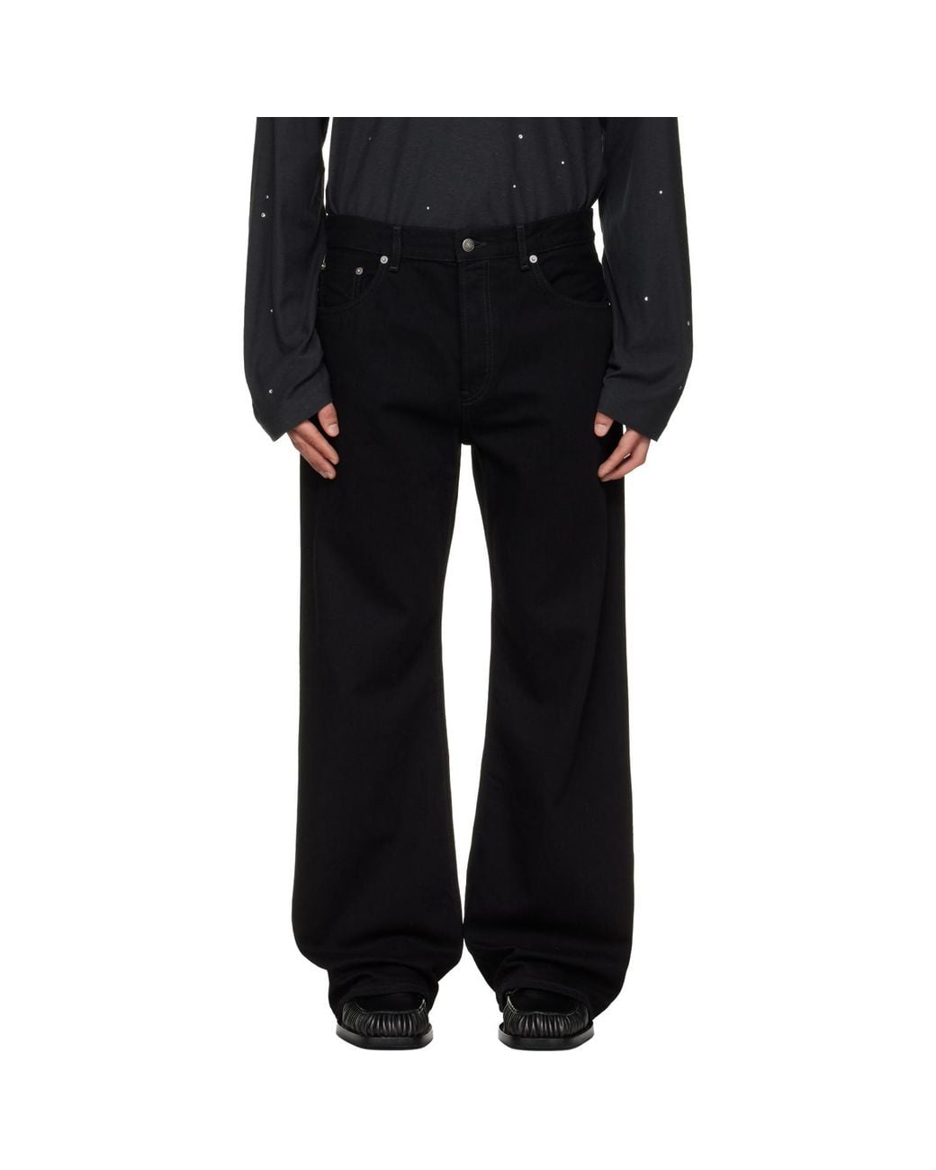 Acne Black Regular Fit 2021M Jeans for men