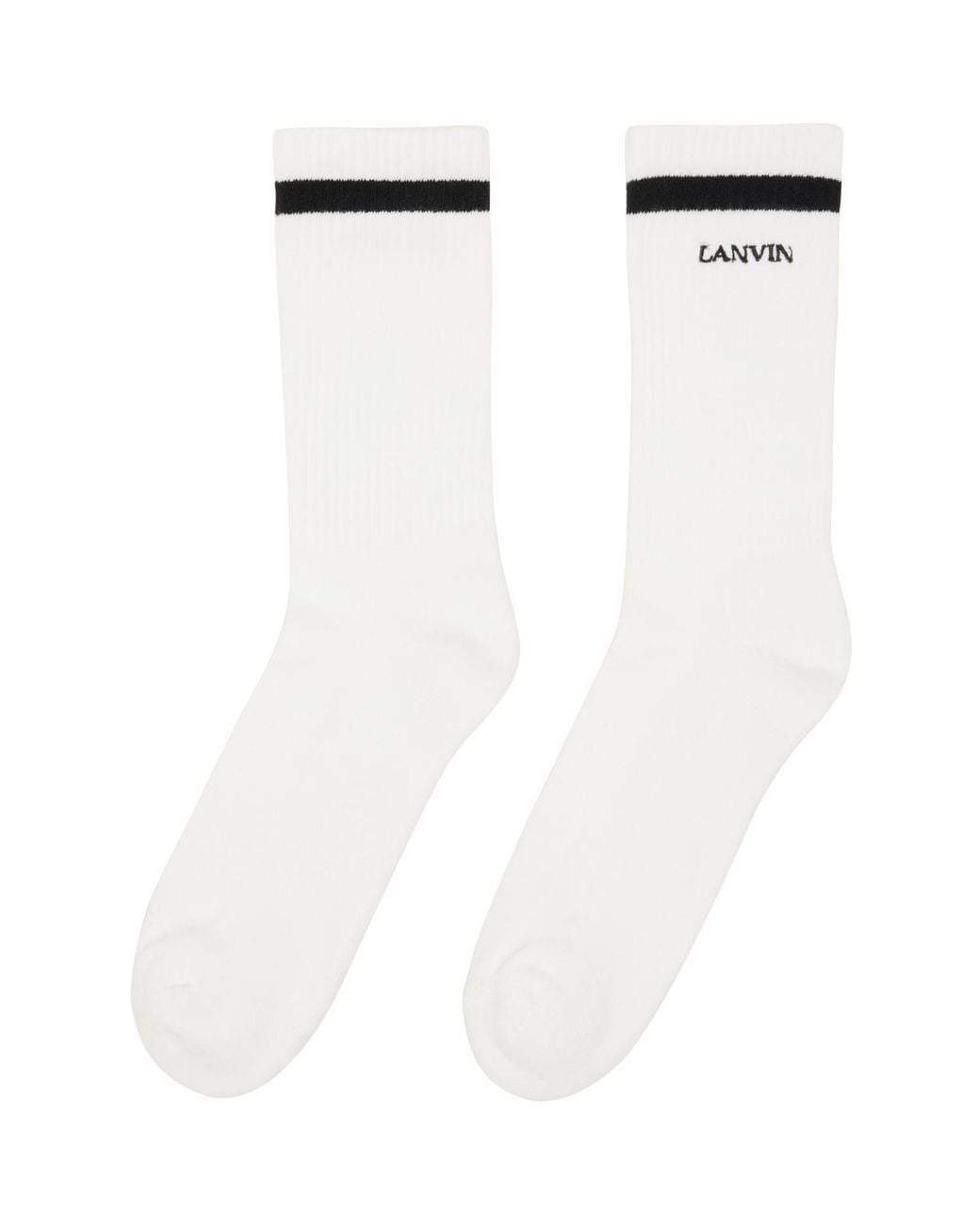 Lanvin White Classic Socks for men