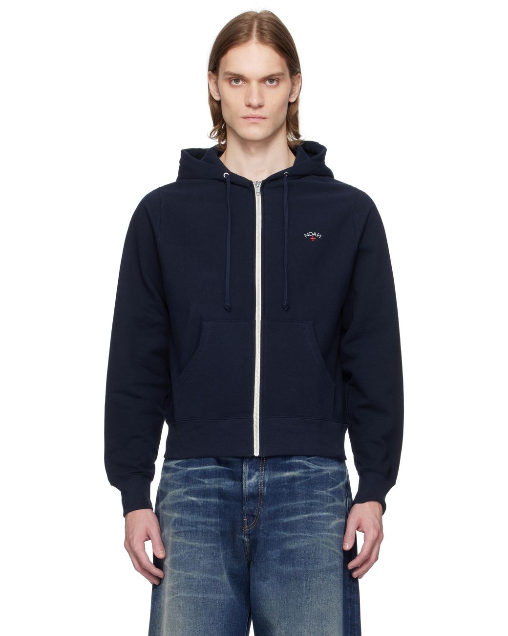 【関税込み】Noah NYC ネイビー Core Classic フーディ Noah NYC Navy Core Logo Hoodie Noah NYC