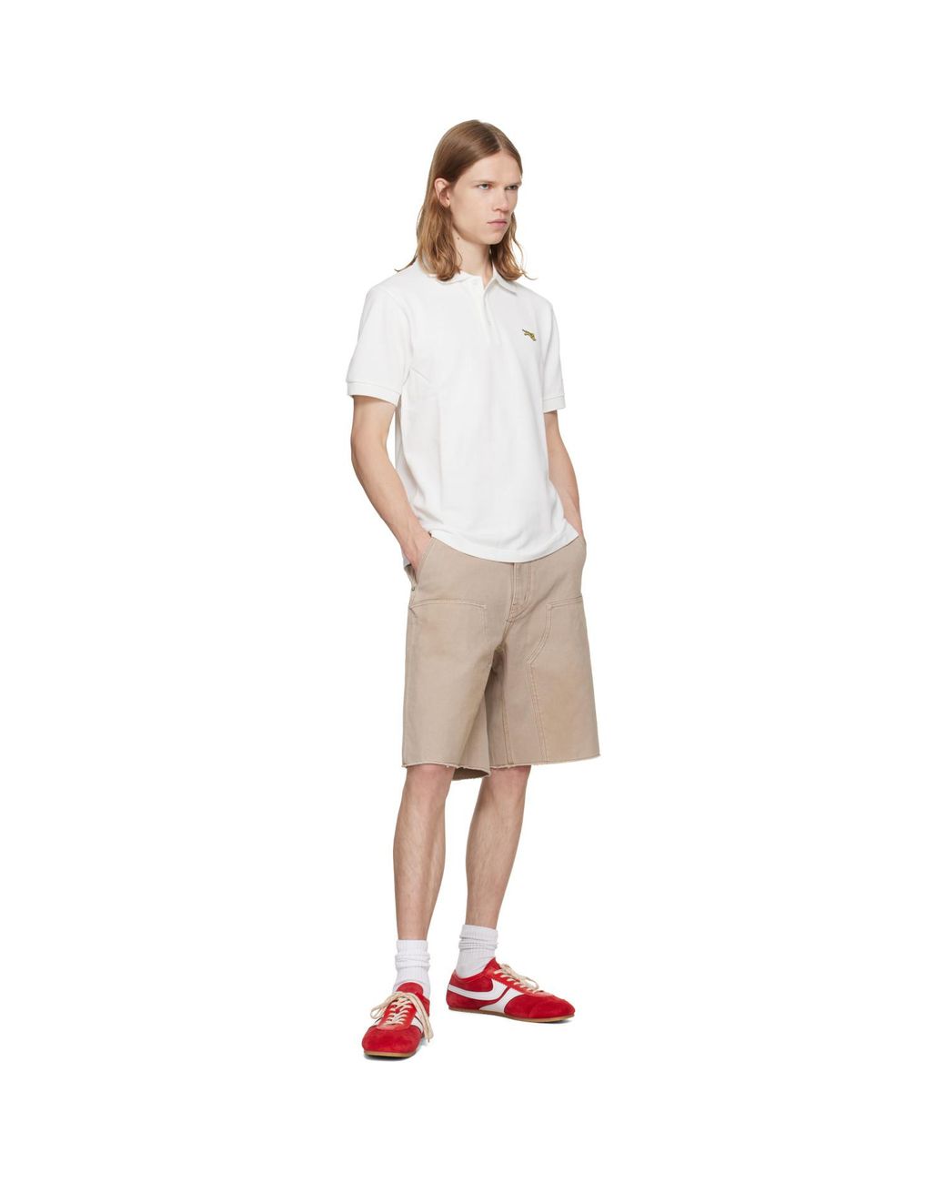 KENZO White Paris Jumping Tiger' Slim Polo for men