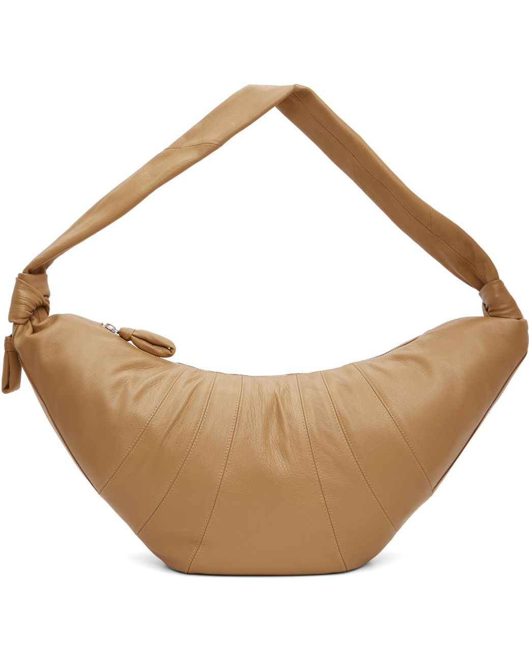 Lemaire Natural Tan Large Croissant Bag for men