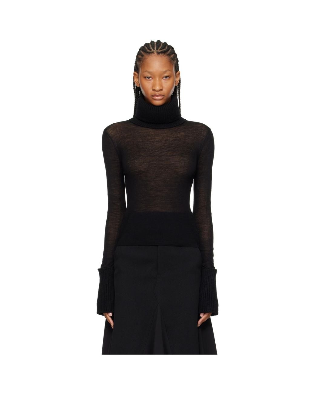Our Legacy Black Inverse Turtleneck