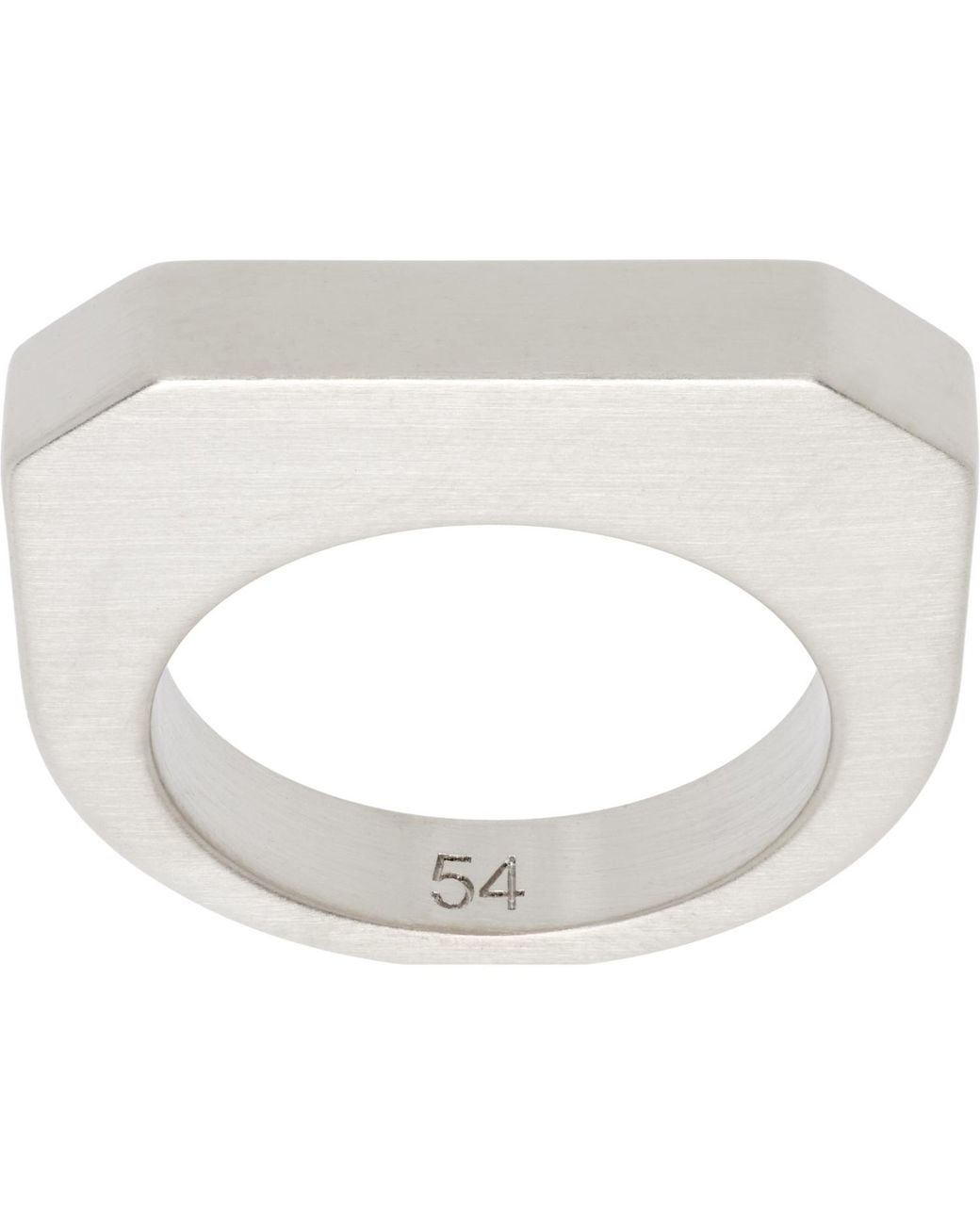 Rick Owens White Hollywood Ring for men