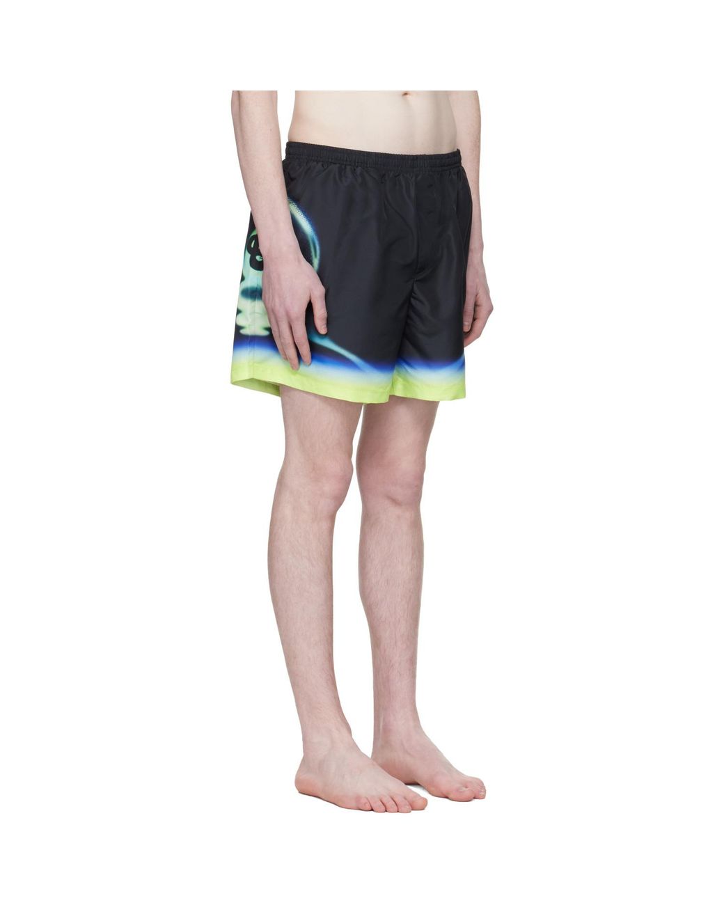 Casablanca Black Sporchid Printed Shorts for men