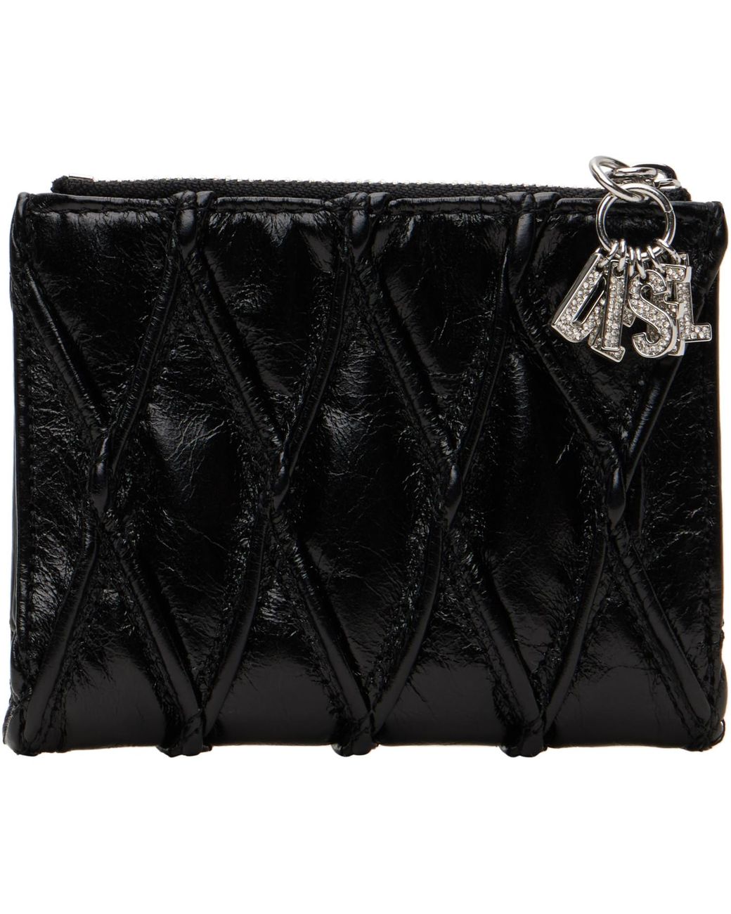 DIESEL Black D-Charms Bifold Wallet