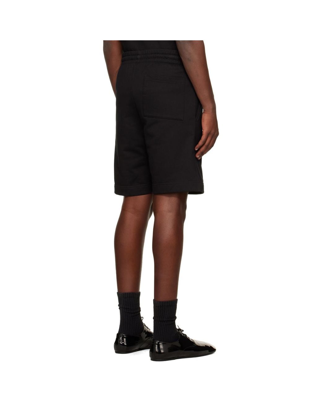Dries Van Noten Black Drawstring Shorts for men