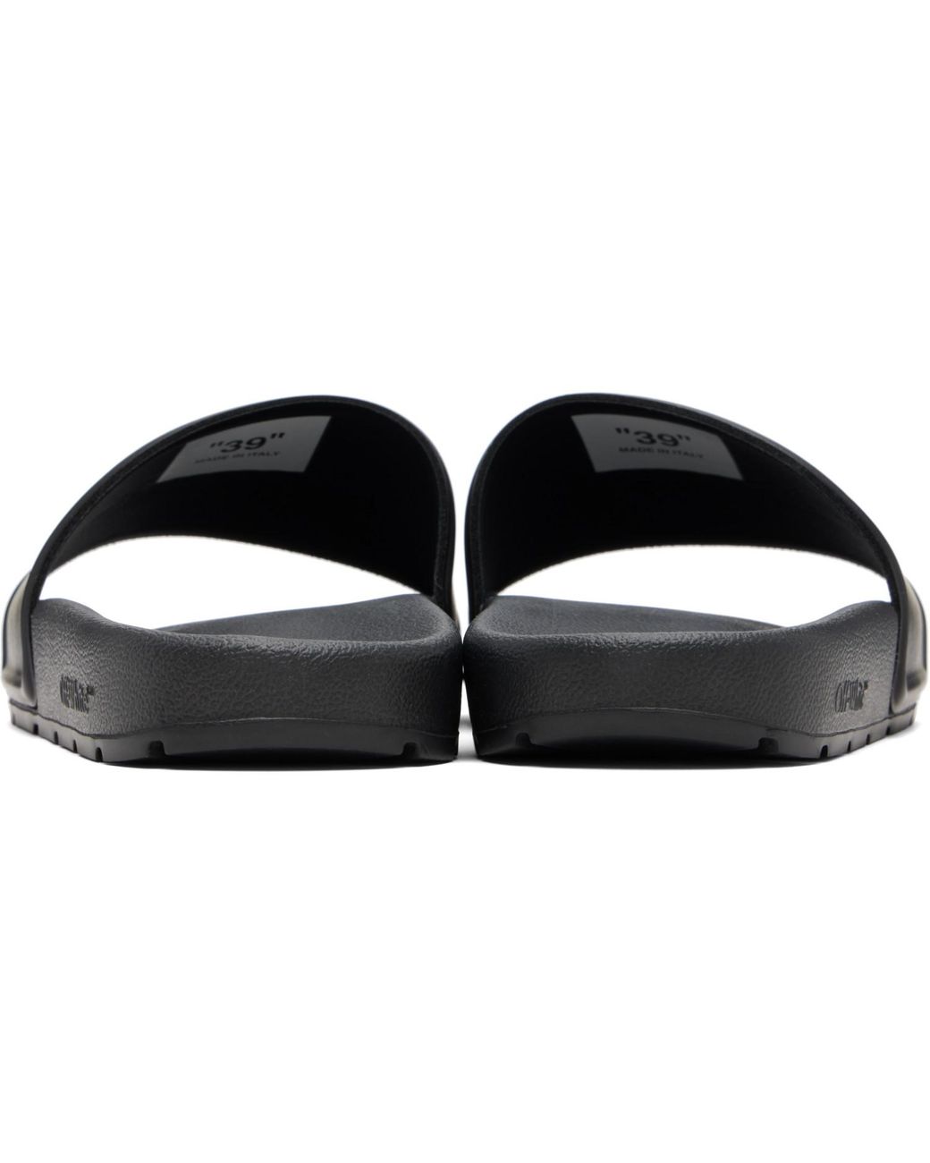 Off-White c/o Virgil Abloh Black Bookish Slides for men