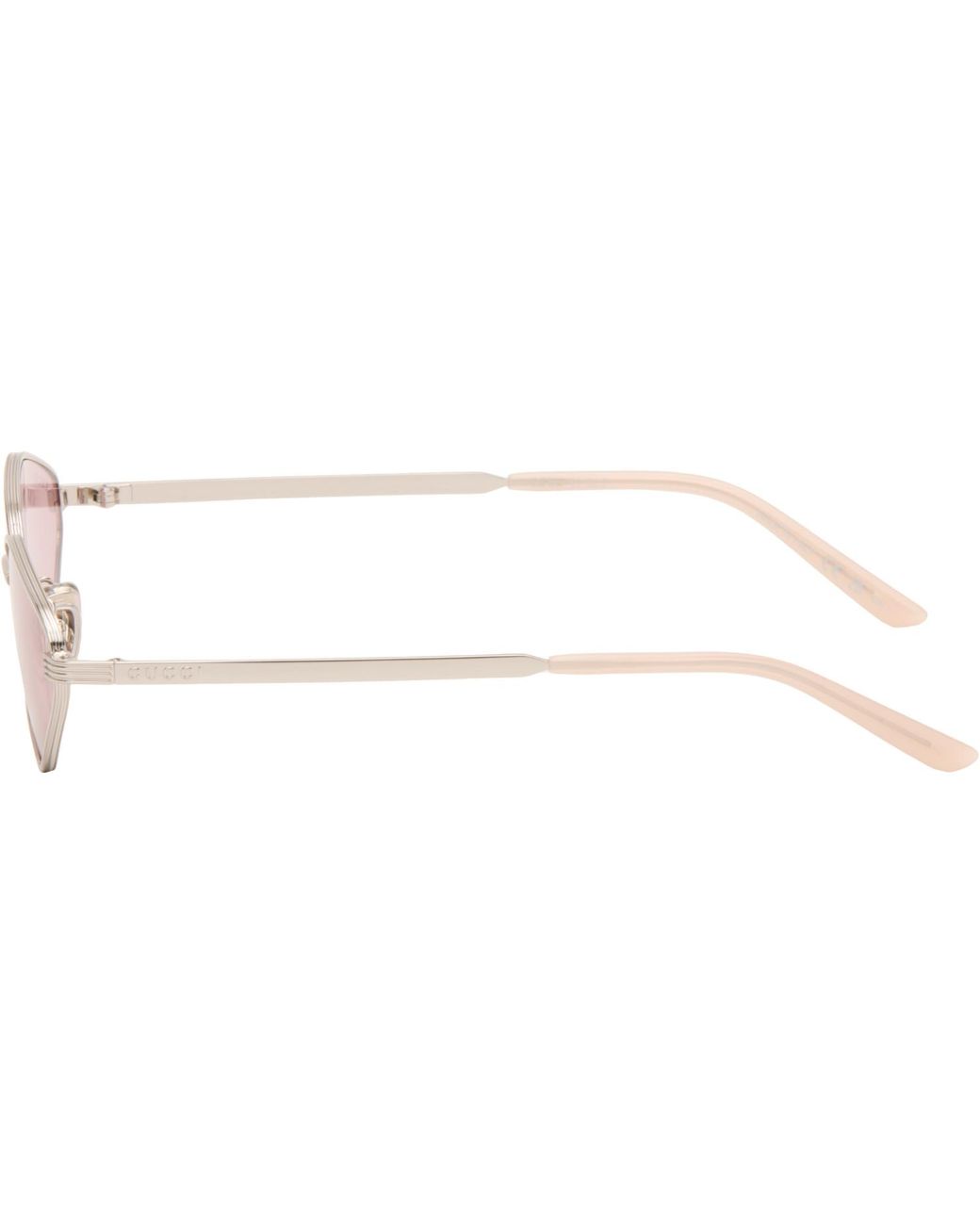 Gucci Pink Directional Sunglasses