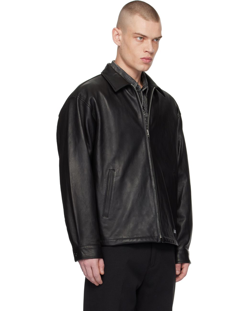 Neighborhood Zip Work Leather Jacket in Black for Men | Lyst UK Neighborhood Zip Work Leather Jacket in Black for Men | Lyst UK