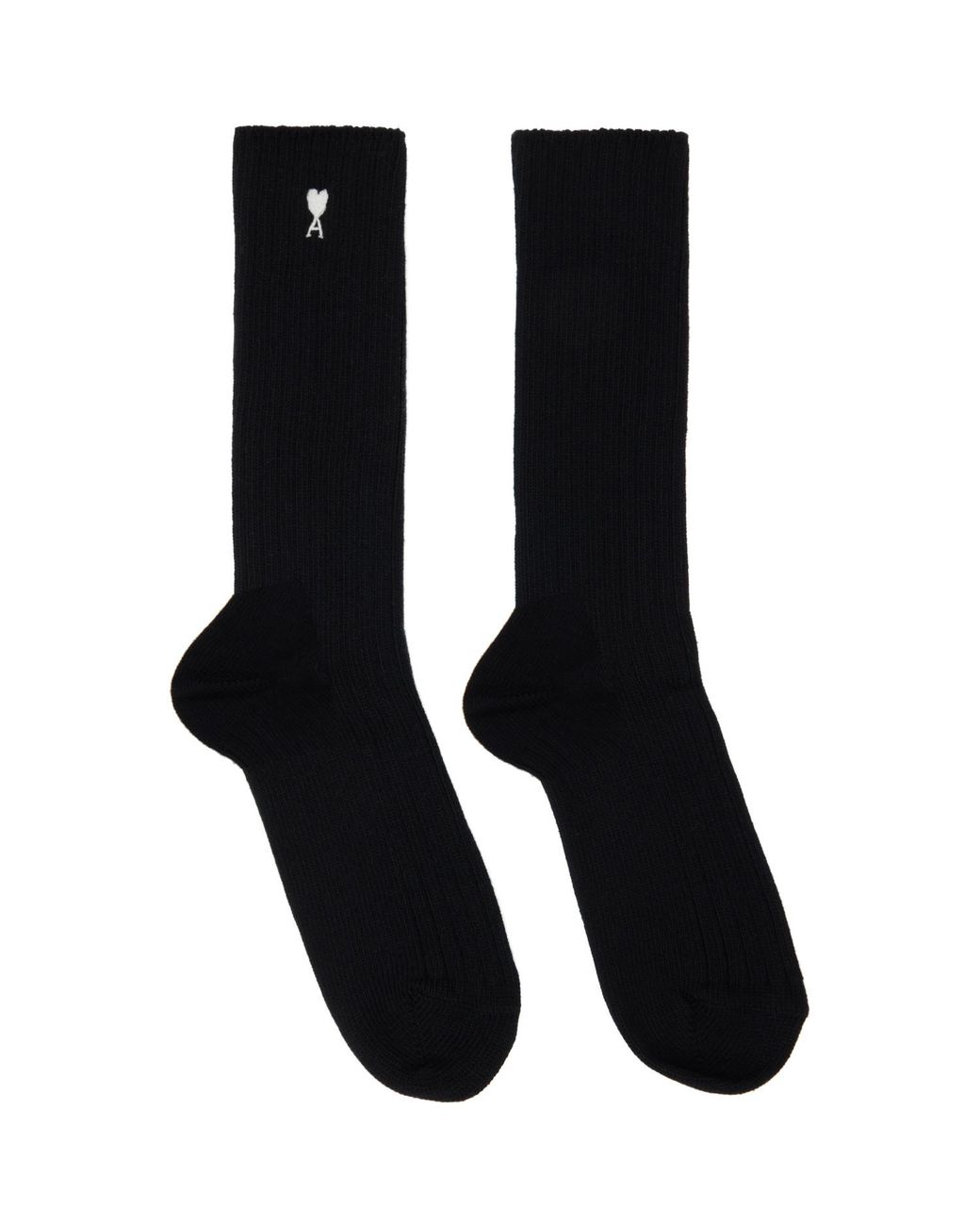 AMI Black Three-Pack Ami De Coeur Socks for men